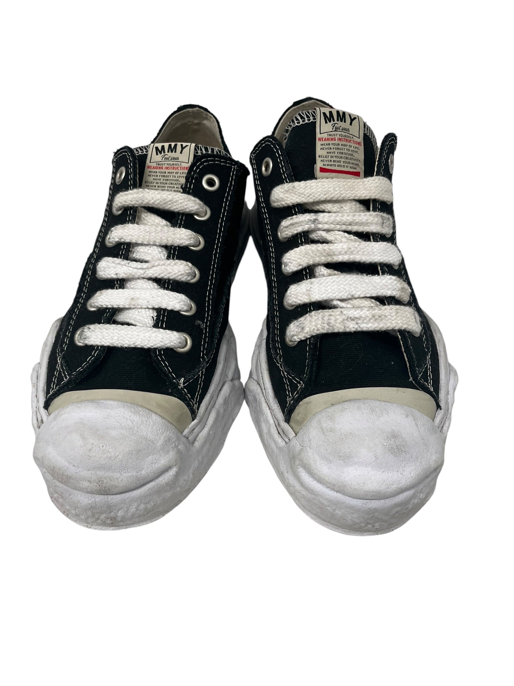 MIHARA YASUHIRO/Low-Sneakers/EU 45/Cotton/BLK/U-Tip/MIHARA LOW TOP SNEAKERS view 4
