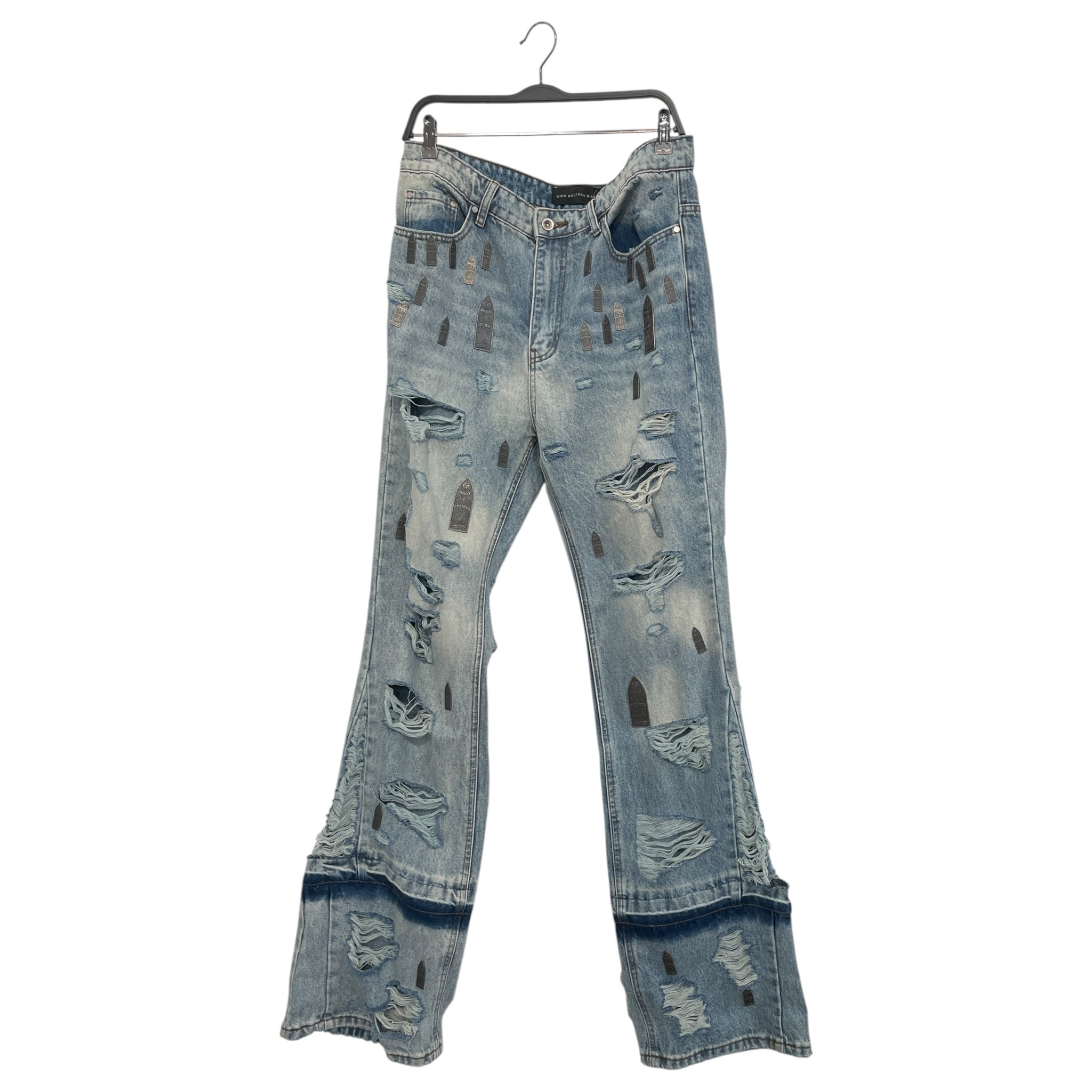 WHO DECIDES WAR/Pants/34/Denim/BLU/ view 1