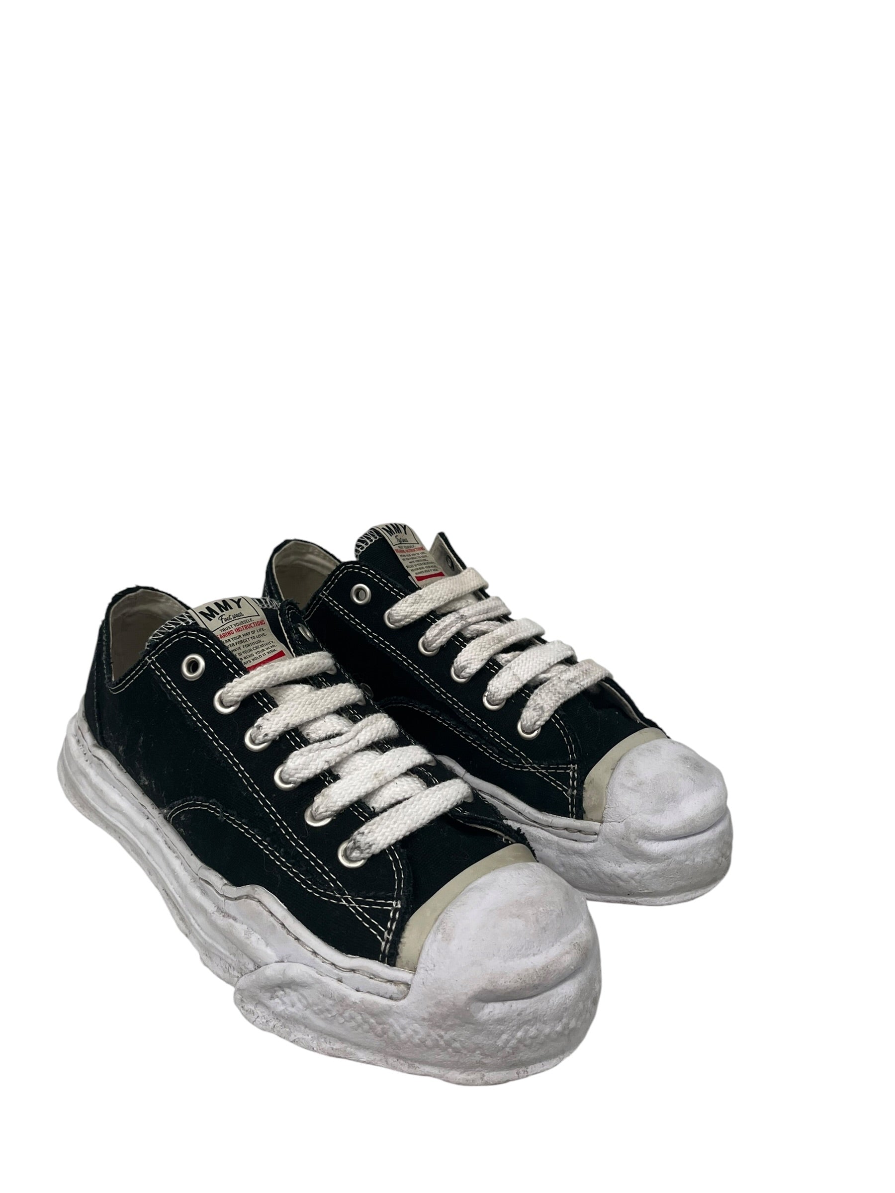 MIHARA YASUHIRO/Low-Sneakers/EU 45/Cotton/BLK/U-Tip/MIHARA LOW TOP SNEAKERS view 1
