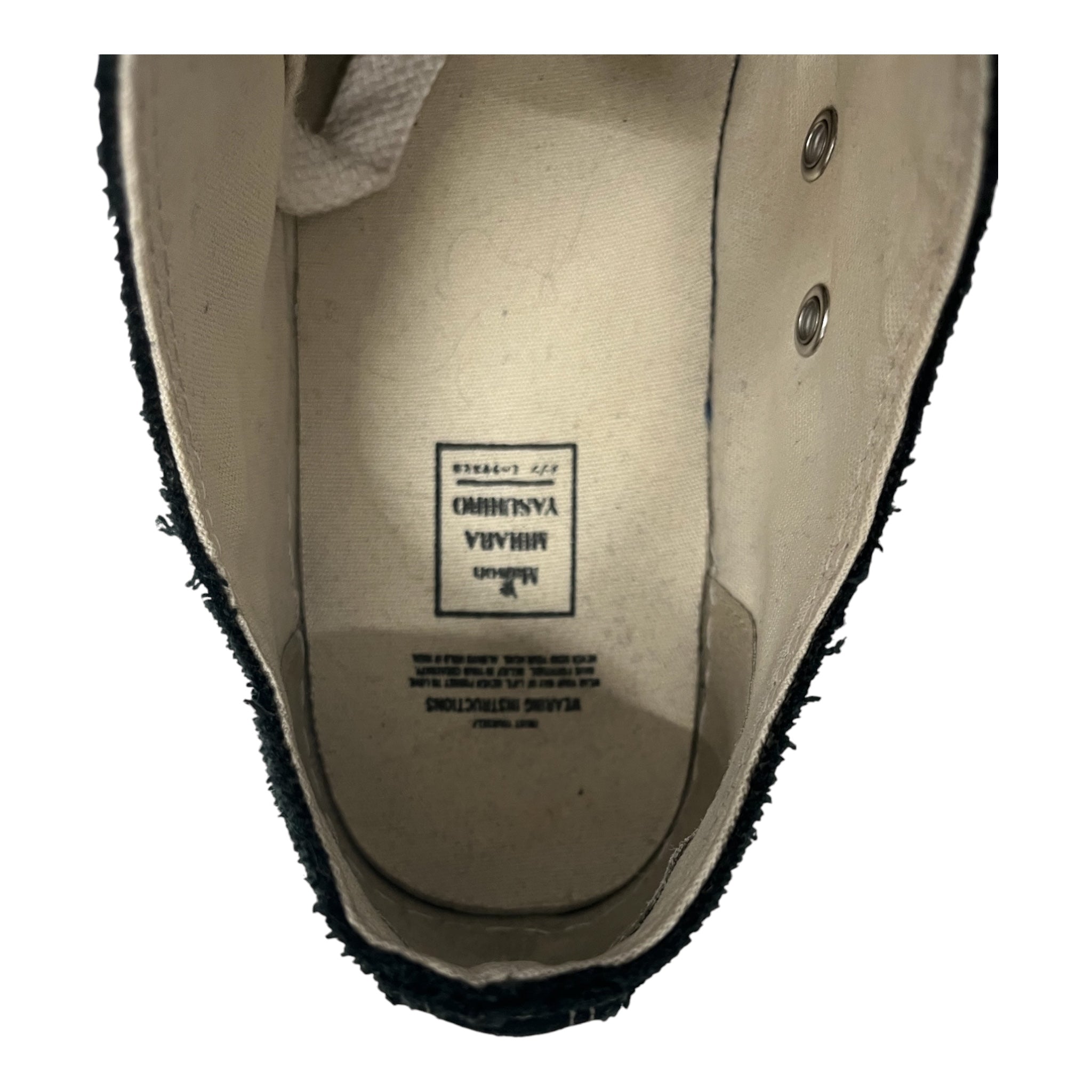 MIHARA YASUHIRO/Low-Sneakers/EU 45/Cotton/BLK/U-Tip/MIHARA LOW TOP SNEAKERS view 3
