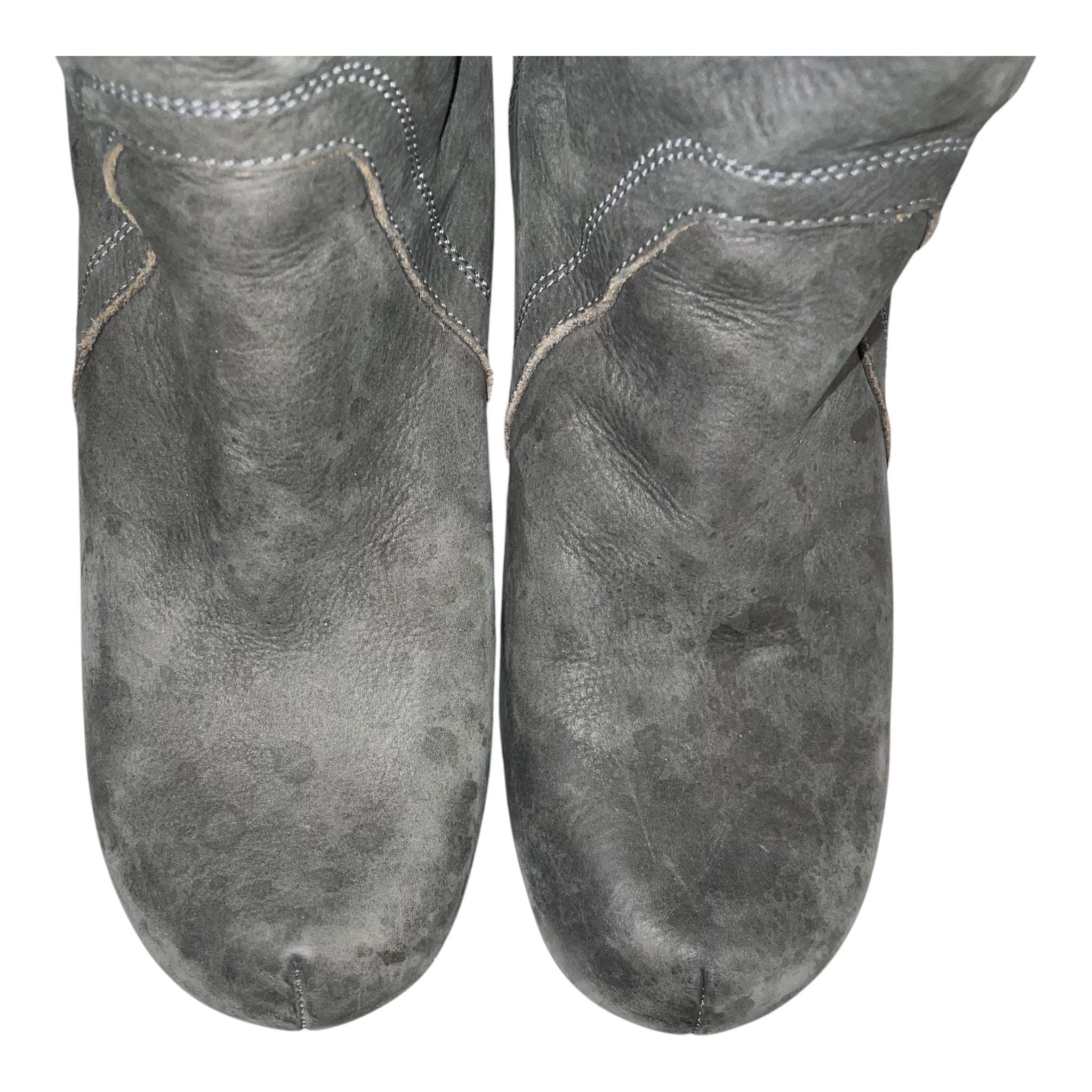 Rick Owens/Boots/EU 37/Leather/GRY/fw13 plimth wedge boots view 5