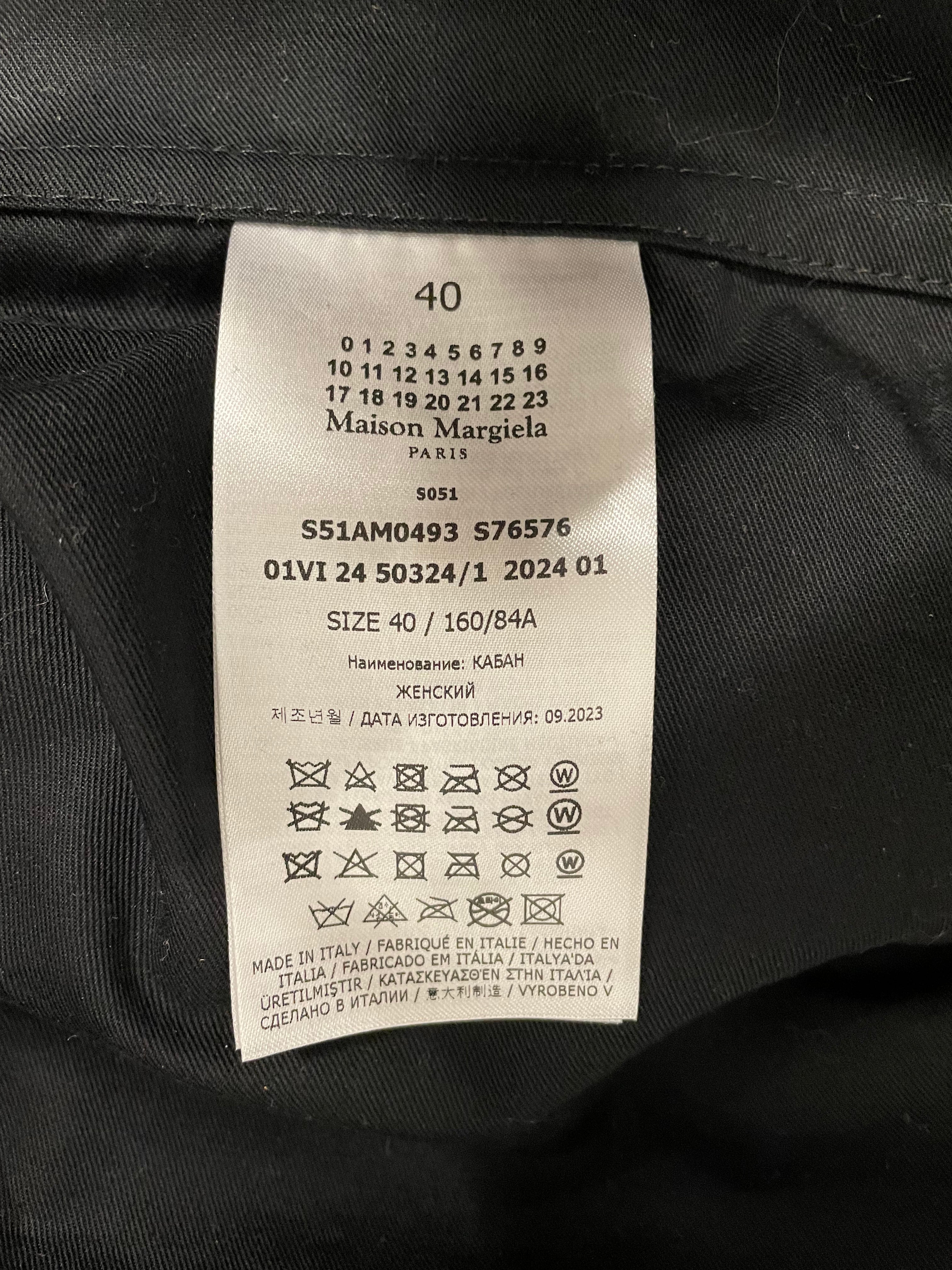 Maison Margiela/Coat/40/Leather/BLK/INVITATION ZIP COAT view 6