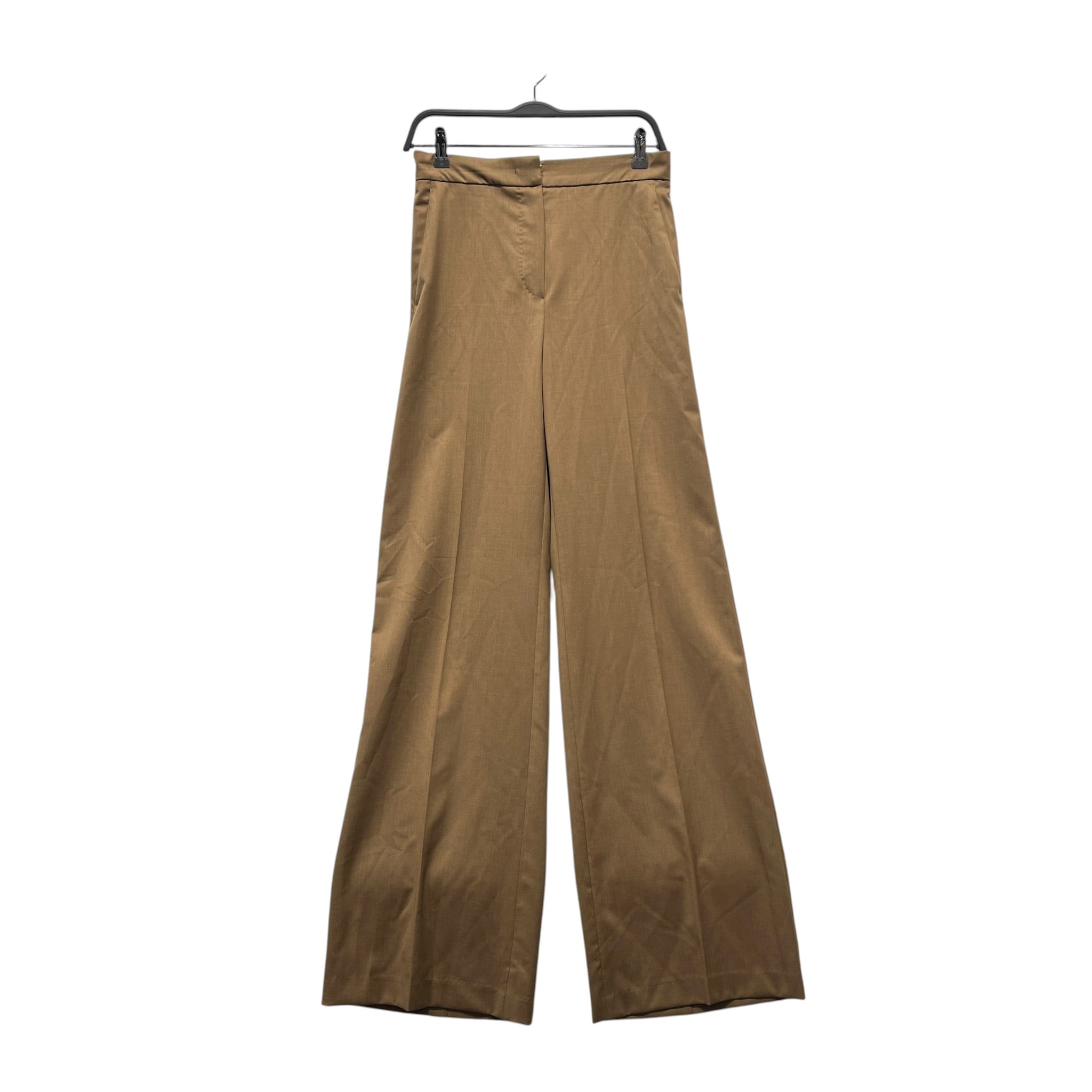 MAX MARA/Wide Leg Pants/4/Wool/BEG/High-waisted/ view 1