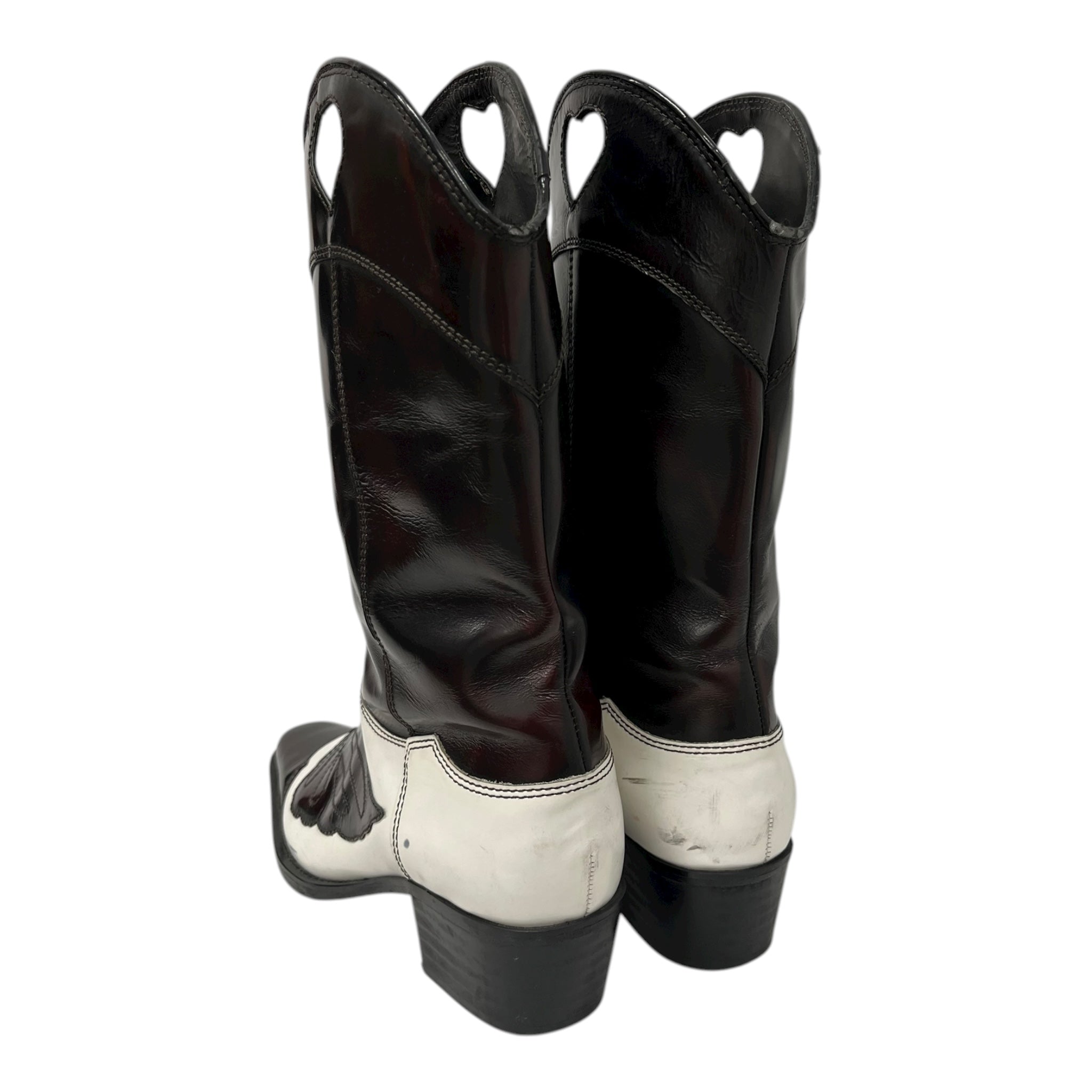 GANNI/Cowboy Boots/EU 40/Leather/BLK/ view 2