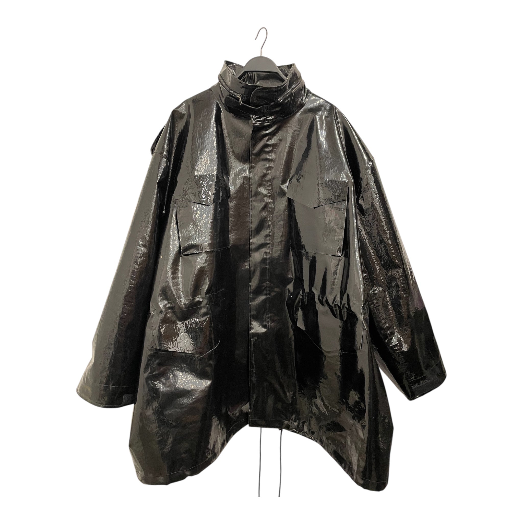 Maison Margiela/Coat/40/Leather/BLK/INVITATION ZIP COAT view 1