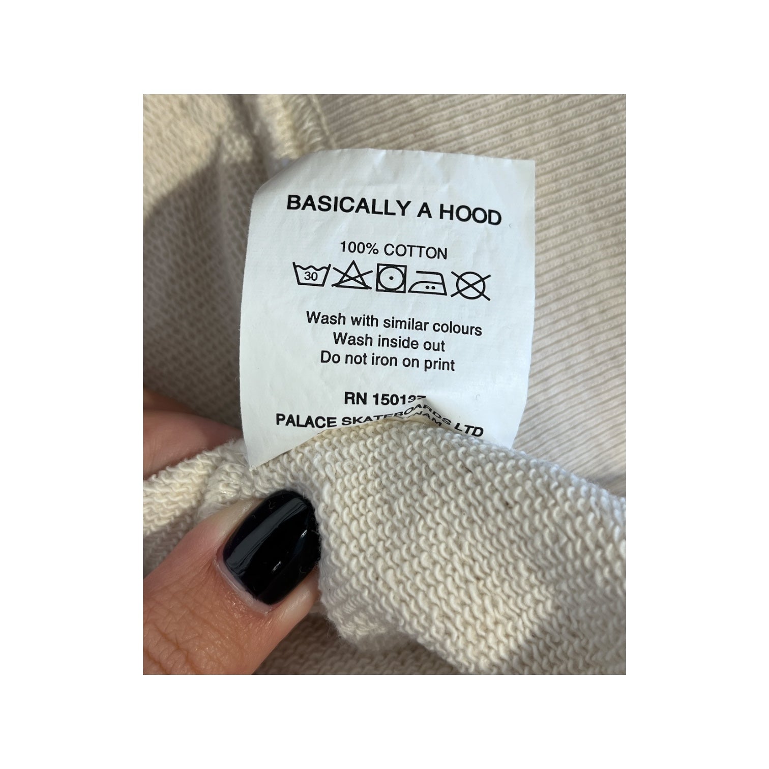 PALACE/Hoodie/L/Cotton/CRM/PALACE CHEST LOGO HOODIE view 4