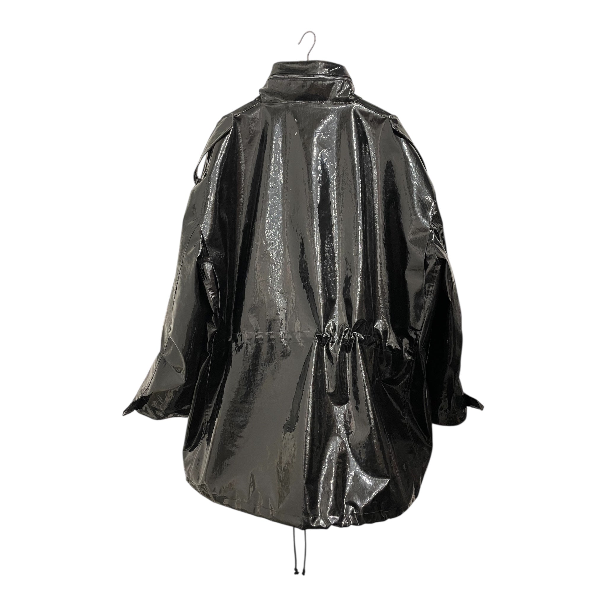 Maison Margiela/Coat/40/Leather/BLK/INVITATION ZIP COAT view 2