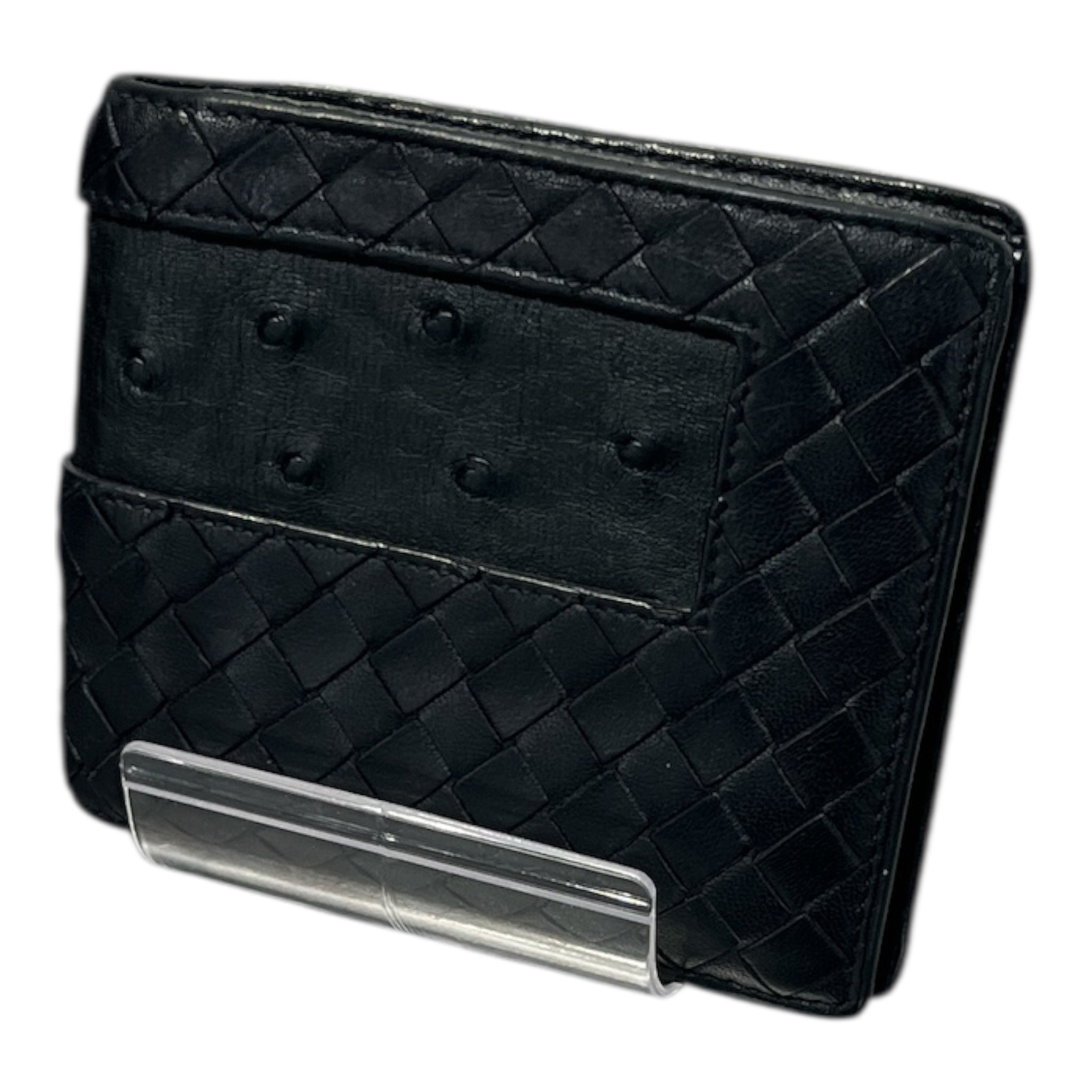 BOTTEGA VENETA/Wallet/Leather/BLK/CRISSCROSS PATTERN view 1