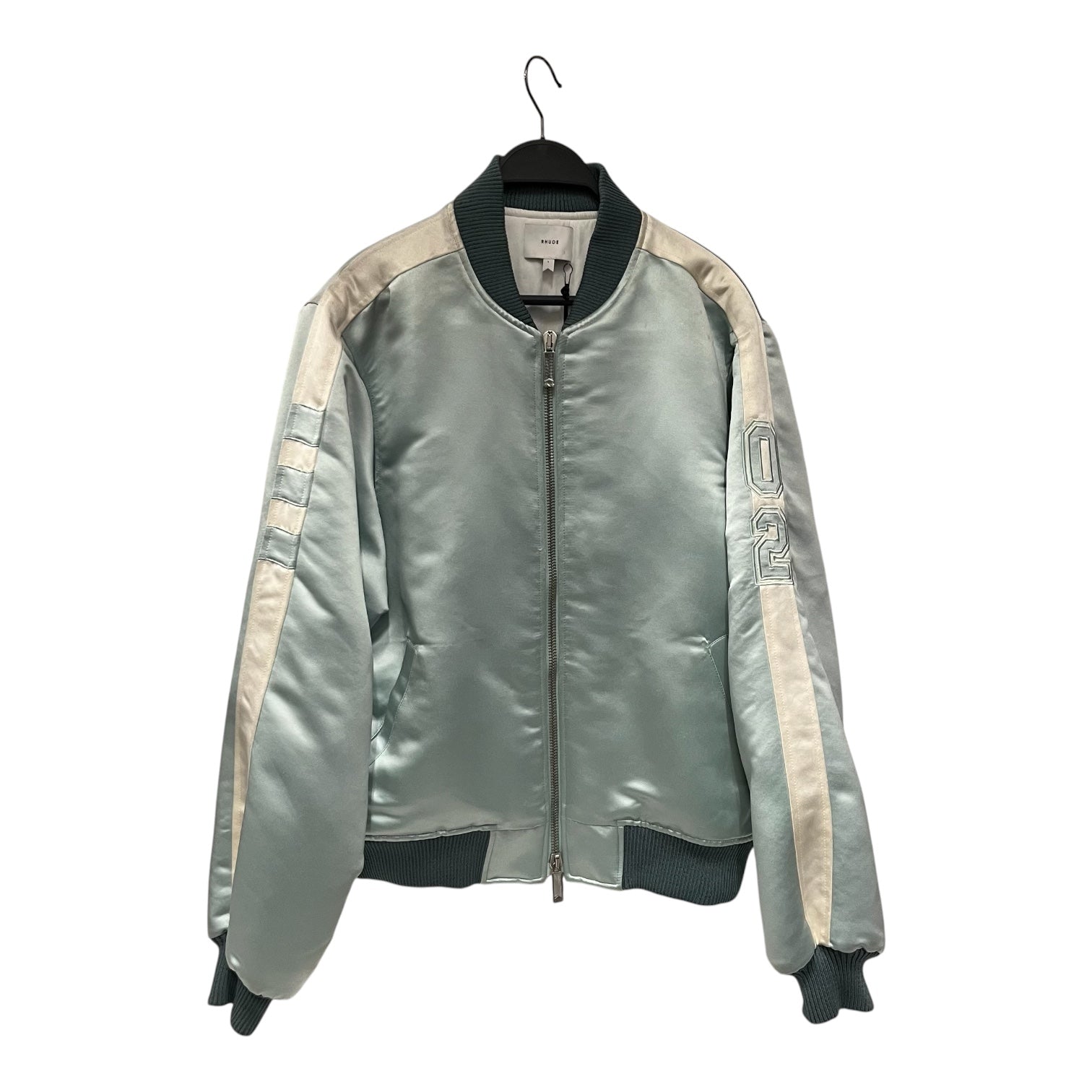 RHUDE/Quilted Jkt/L/IDG/satin bomber view 1