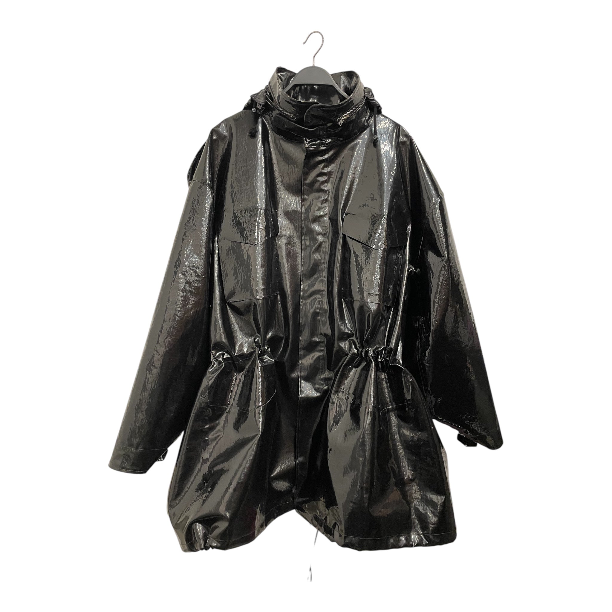 Maison Margiela/Coat/40/Leather/BLK/INVITATION ZIP COAT view 3