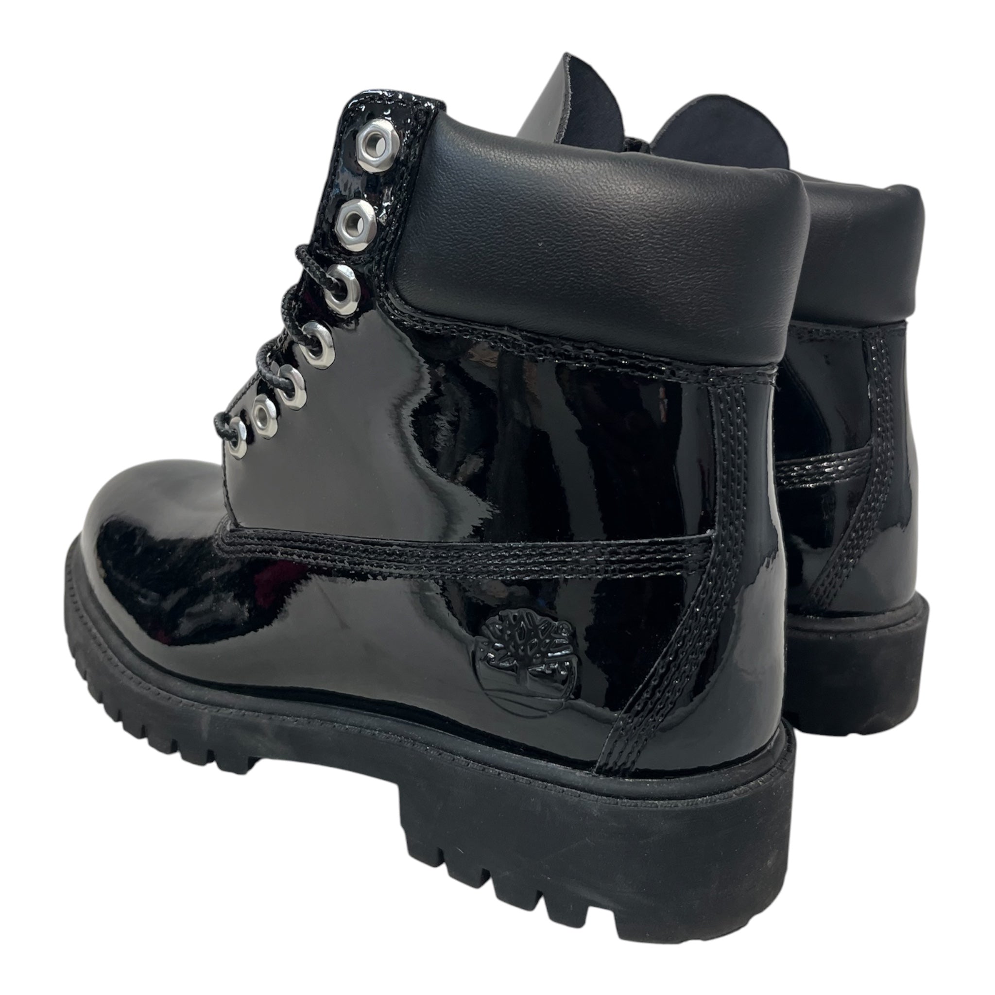 Timberland/Veneda Carter/Lace Up Boots/US 7.5/Leather/BLK/PATENT LEATHER view 2