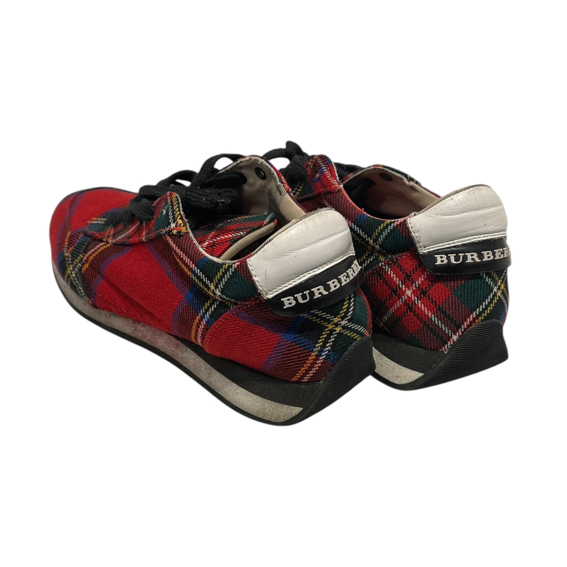BURBERRY LONDON/Low-Sneakers/EU 36/Plaid/RED/Amelia Tartan Chunky Sneaker view 2