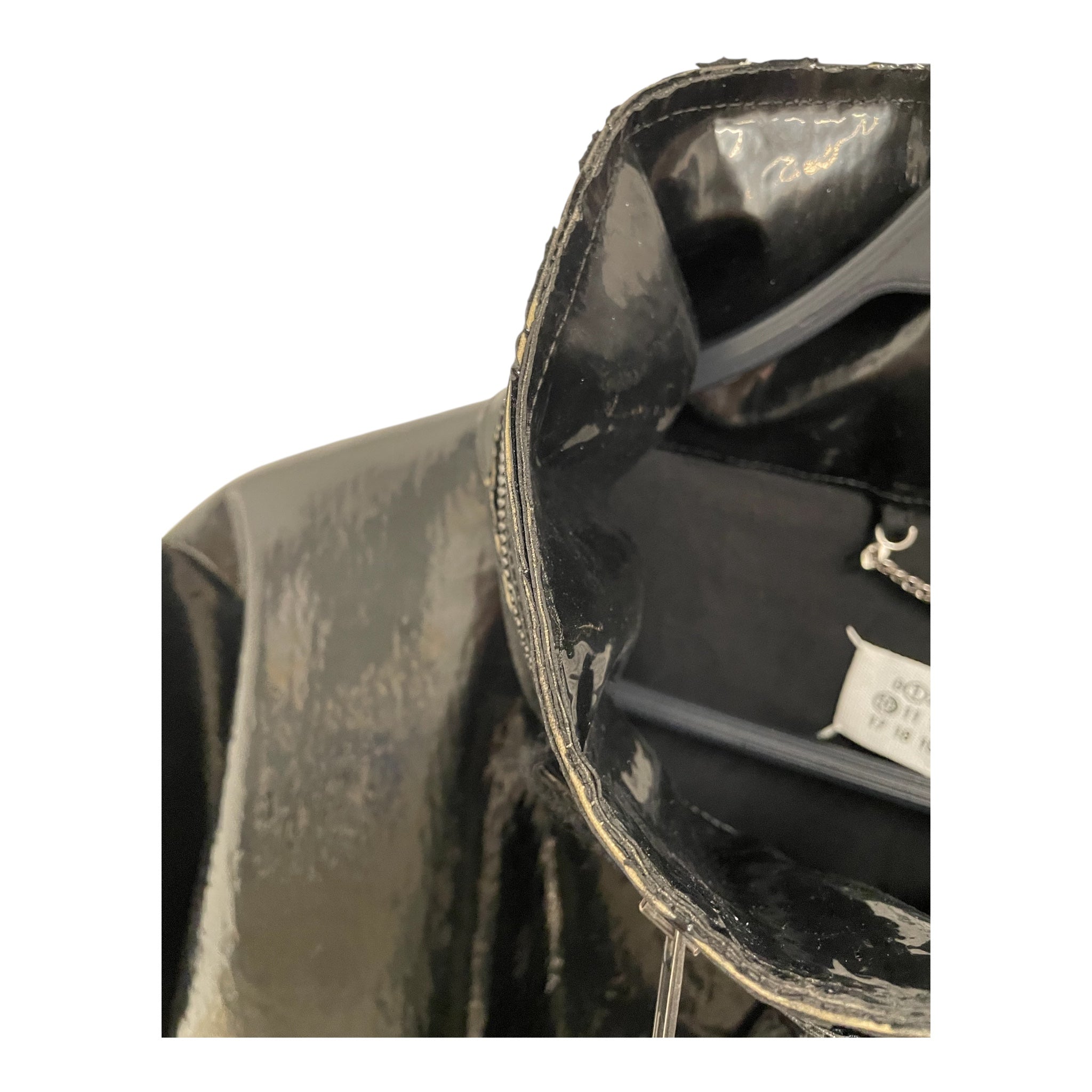 Maison Margiela/Coat/40/Leather/BLK/INVITATION ZIP COAT view 8