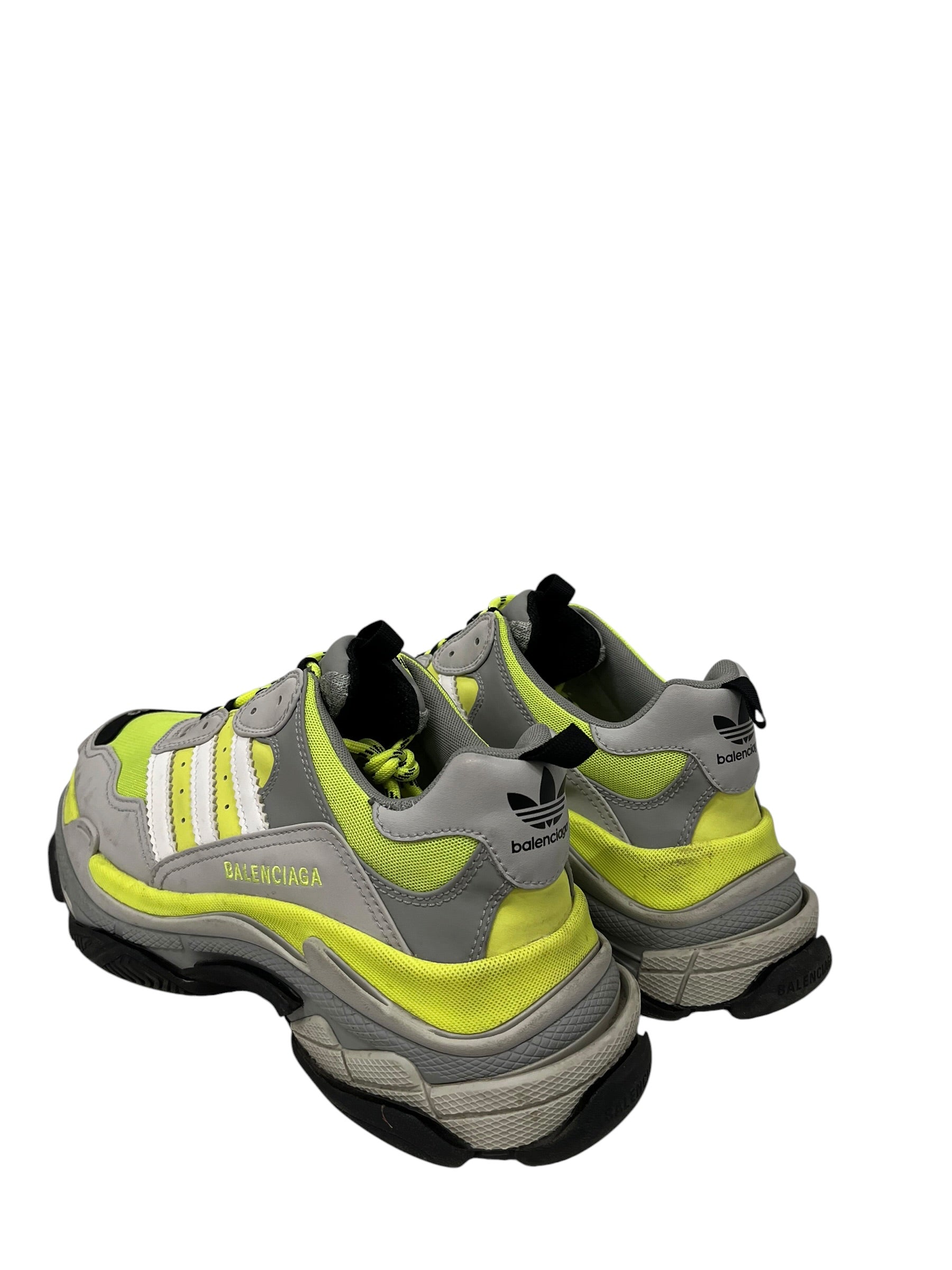 BALENCIAGA/adidas/Low-Sneakers/US 10/Polyester/GRN/NEON GREEN TRIPLE S ADIDAS view 2