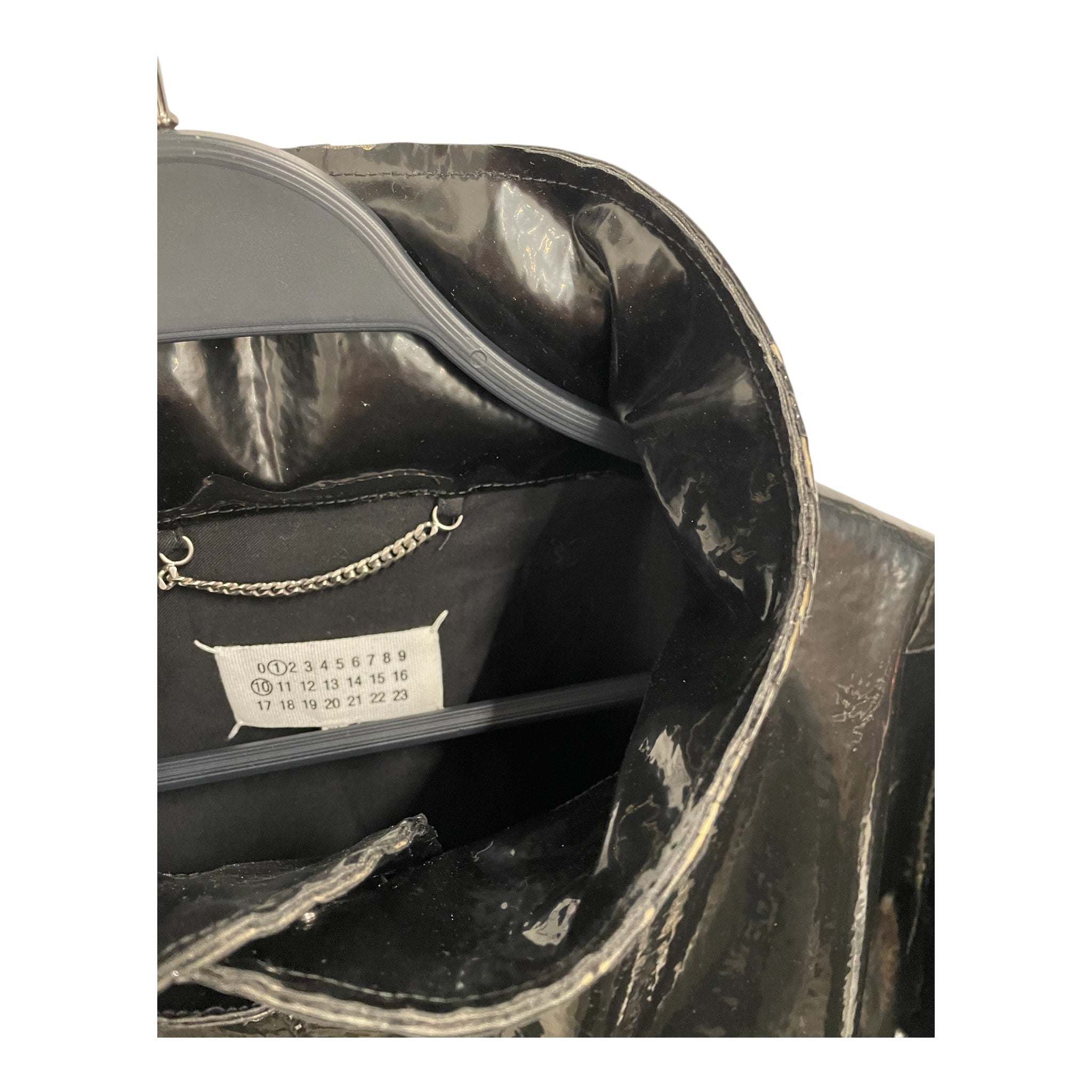 Maison Margiela/Coat/40/Leather/BLK/INVITATION ZIP COAT view 7