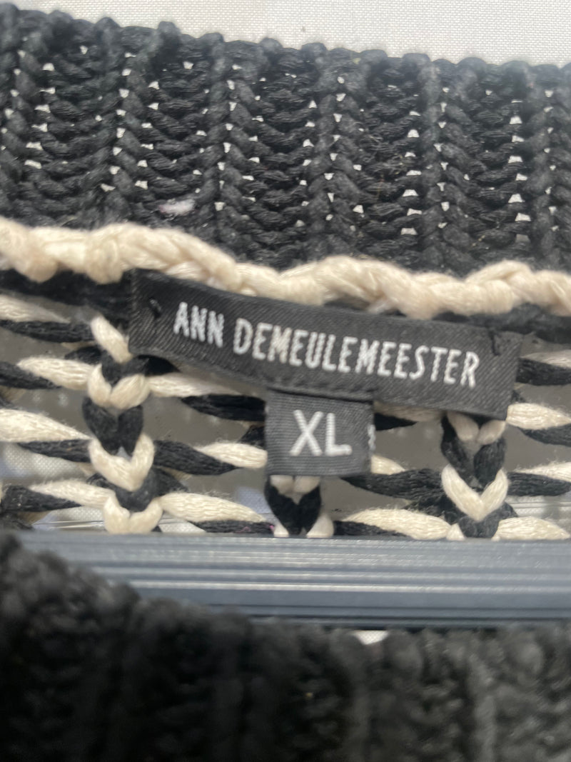 ANN DEMEULEMEESTER/Heavy Sweater/XL/Cotton/MLT/WOVEN SWEATER