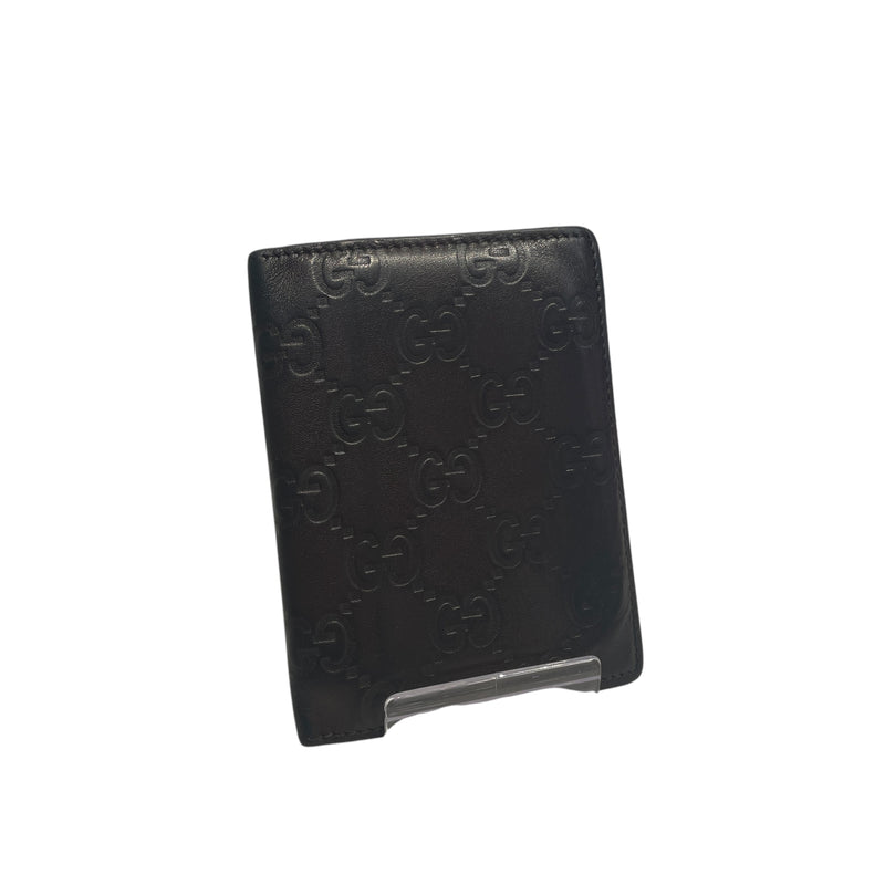 GUCCI/Bifold Wallet/Monogram/Leather/BRW/BROWN GUCCISSIMA WALET