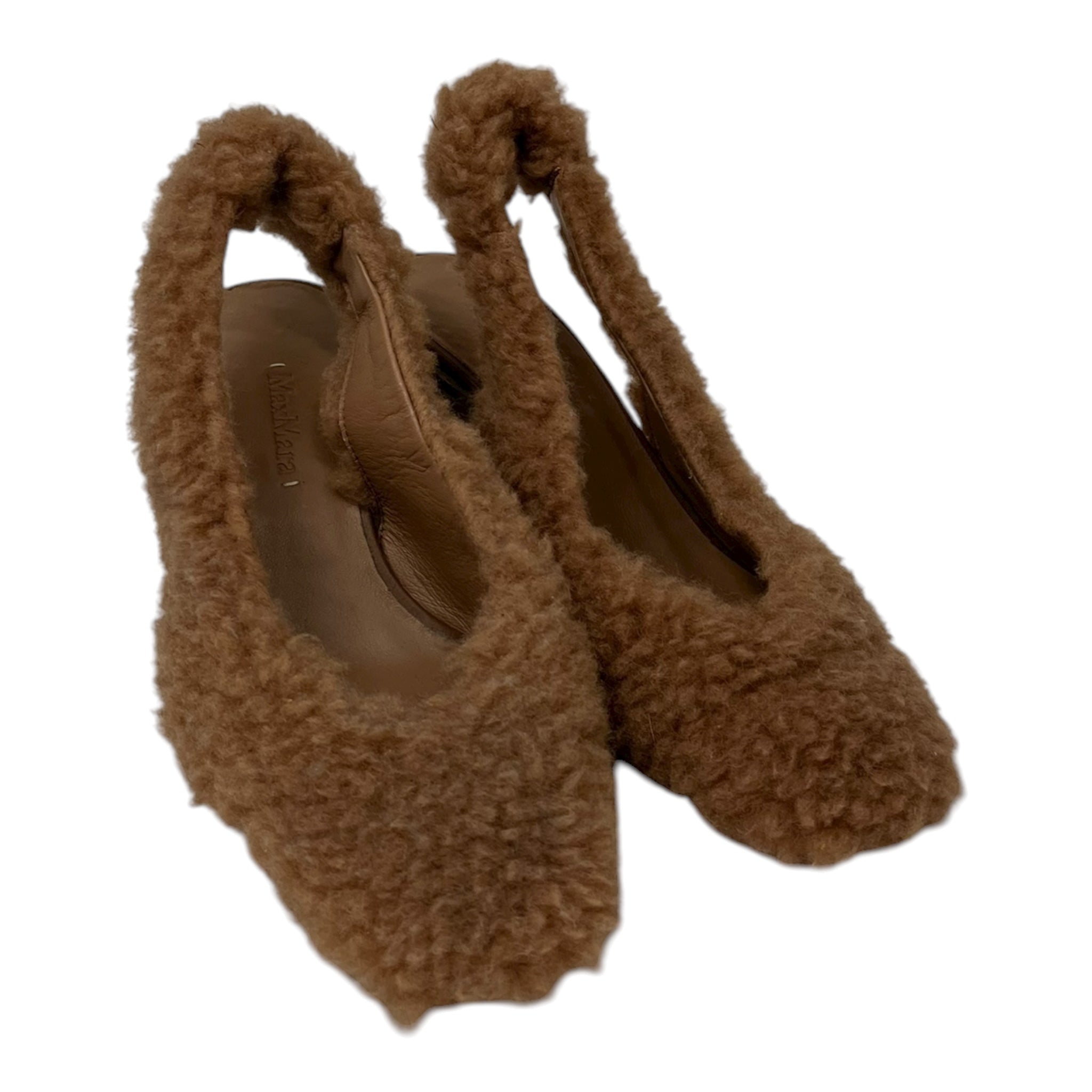 MAX MARA/Heels/EU 36/Wool/CML/TEDDY SLINGBACK view 1