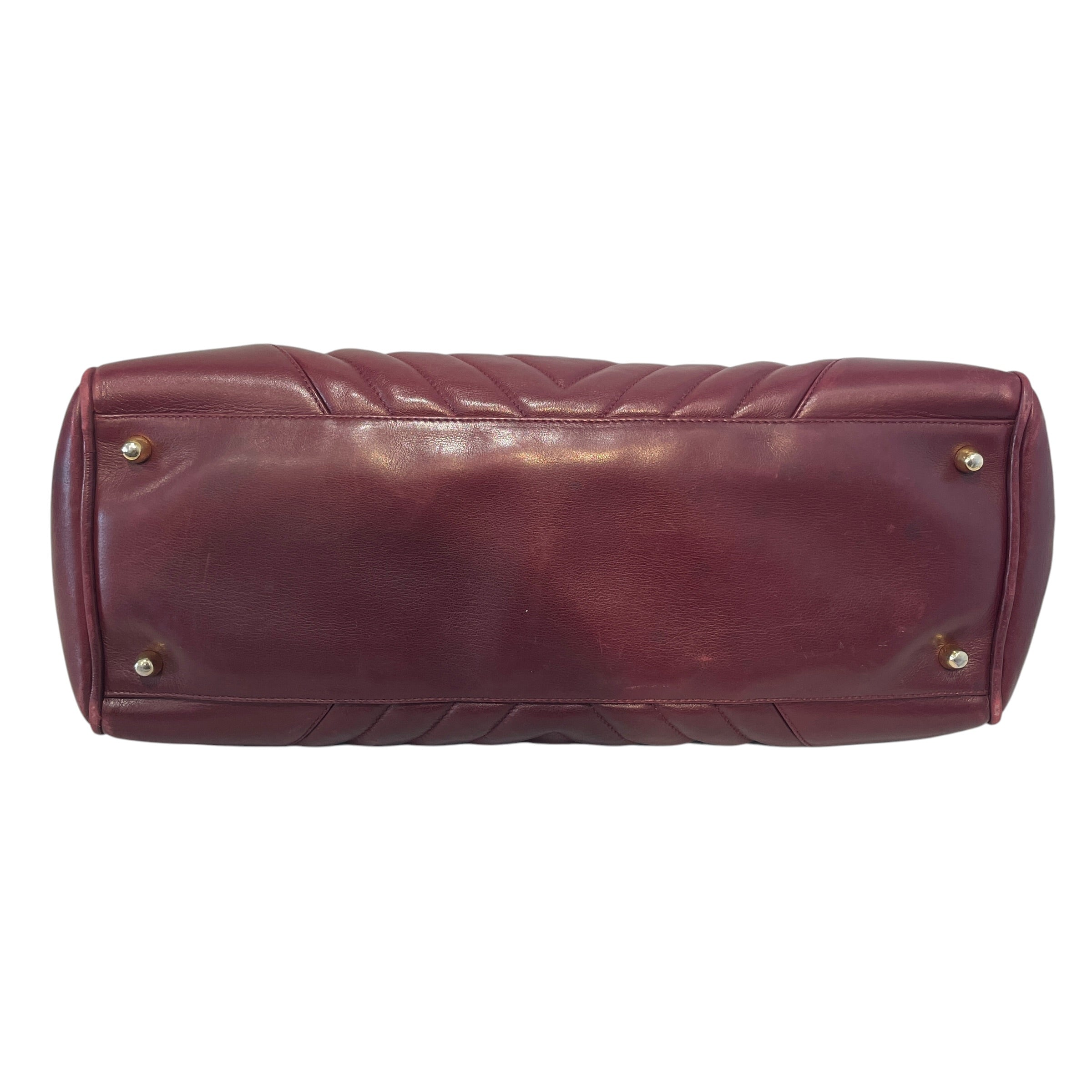 CHANEL/Hand Bag/Lambskin/BRD/Chevron Lambskin V Stitch Bag view 6