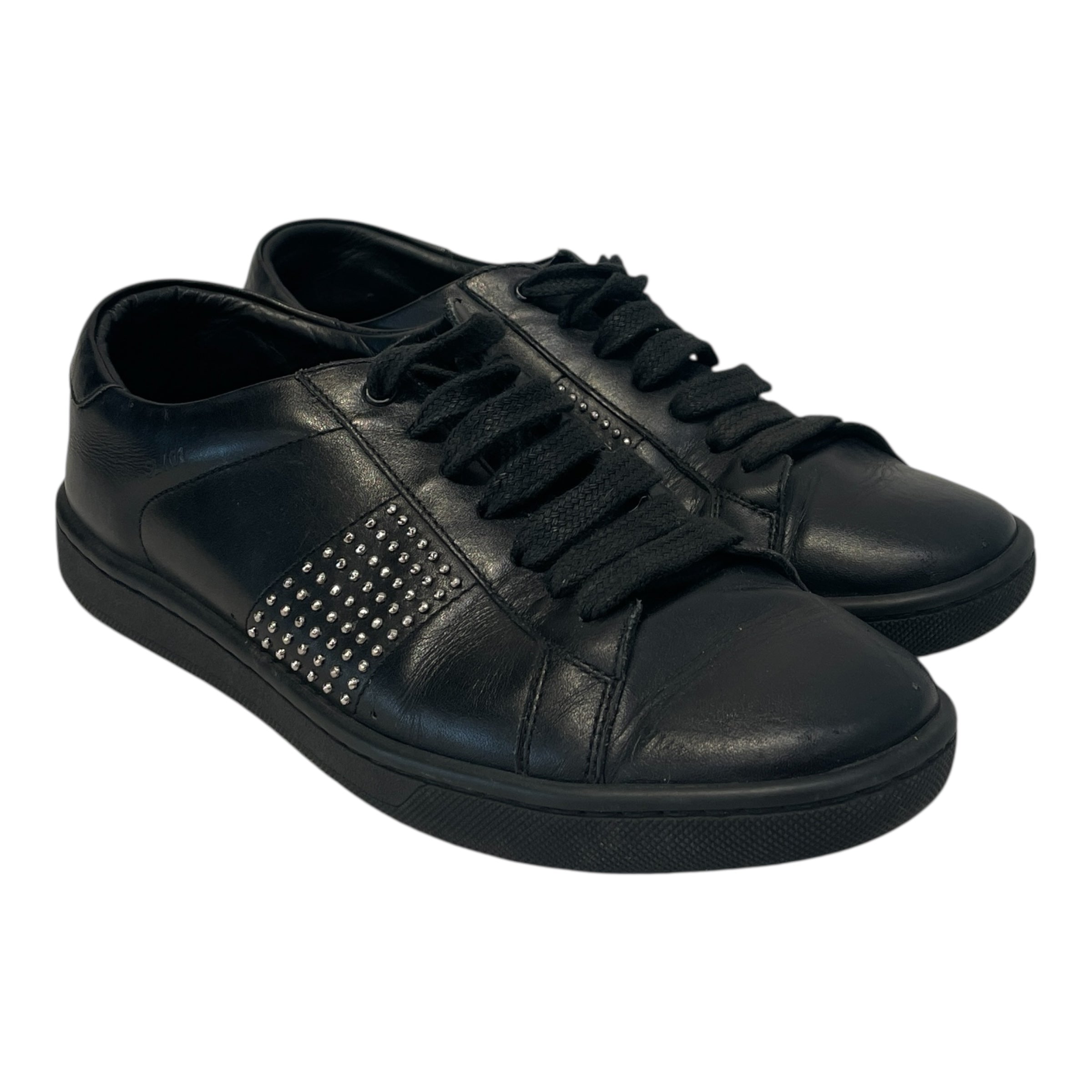 SAINT LAURENT/Low-Sneakers/US 6/Leather/BLK/ view 1