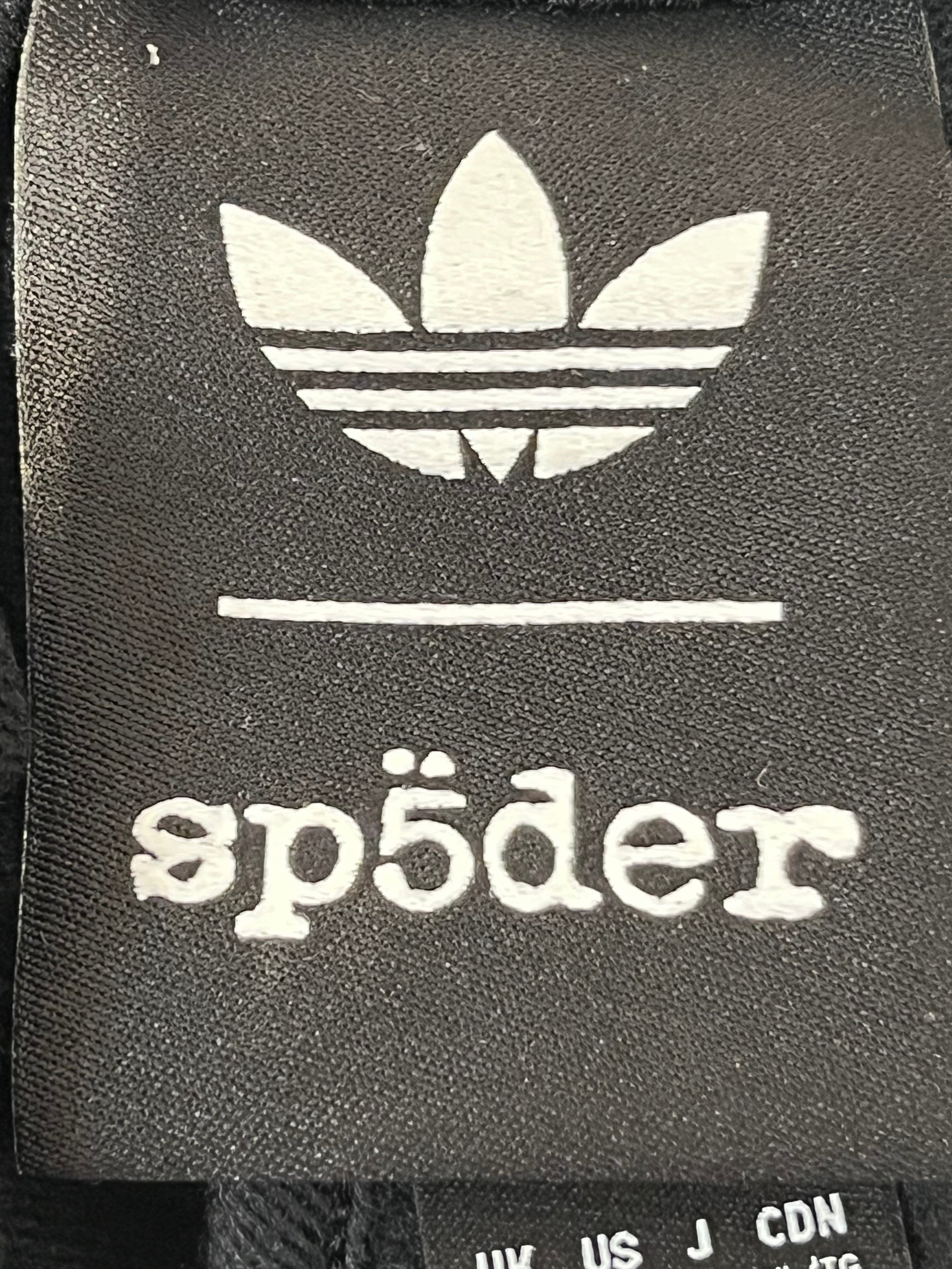 adidas/Sp5der/Straight Pants/XL/Polyester/BLK/All Over Print/RN88387 rhinestone sweatpants view 3