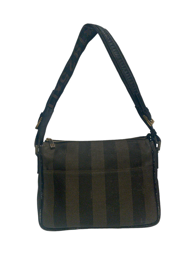 FENDI///Bag/--/Stripe/Leather/BLK/-- Not Applicable/