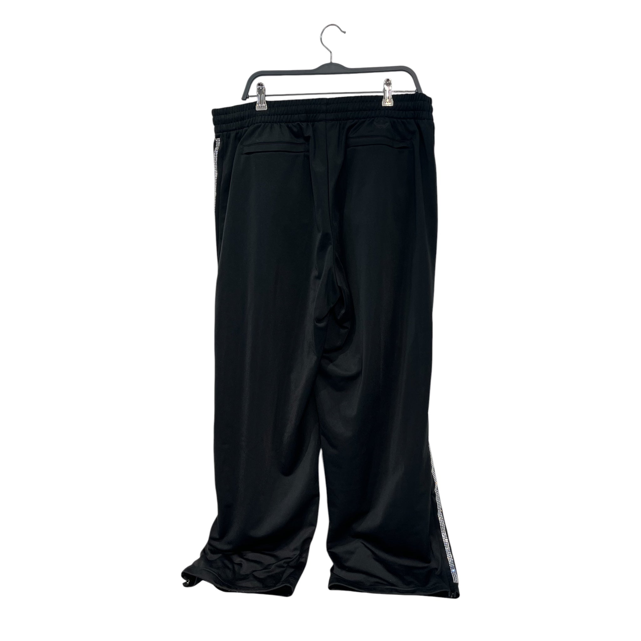 adidas/Sp5der/Straight Pants/XL/Polyester/BLK/All Over Print/RN88387 rhinestone sweatpants view 2