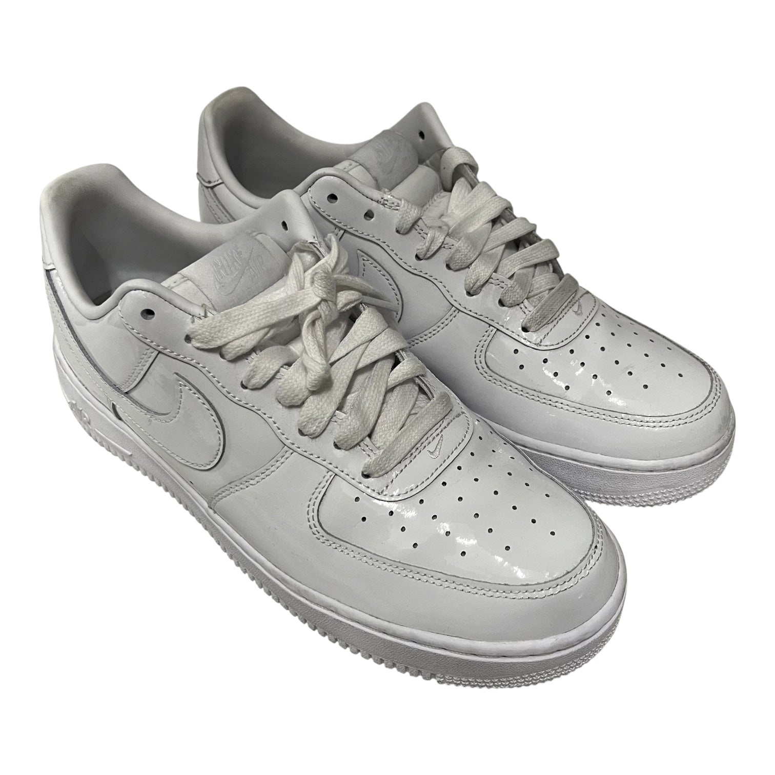 NIKE/Low-Sneakers/US 10/Leather/WHT/patent af 1 view 1