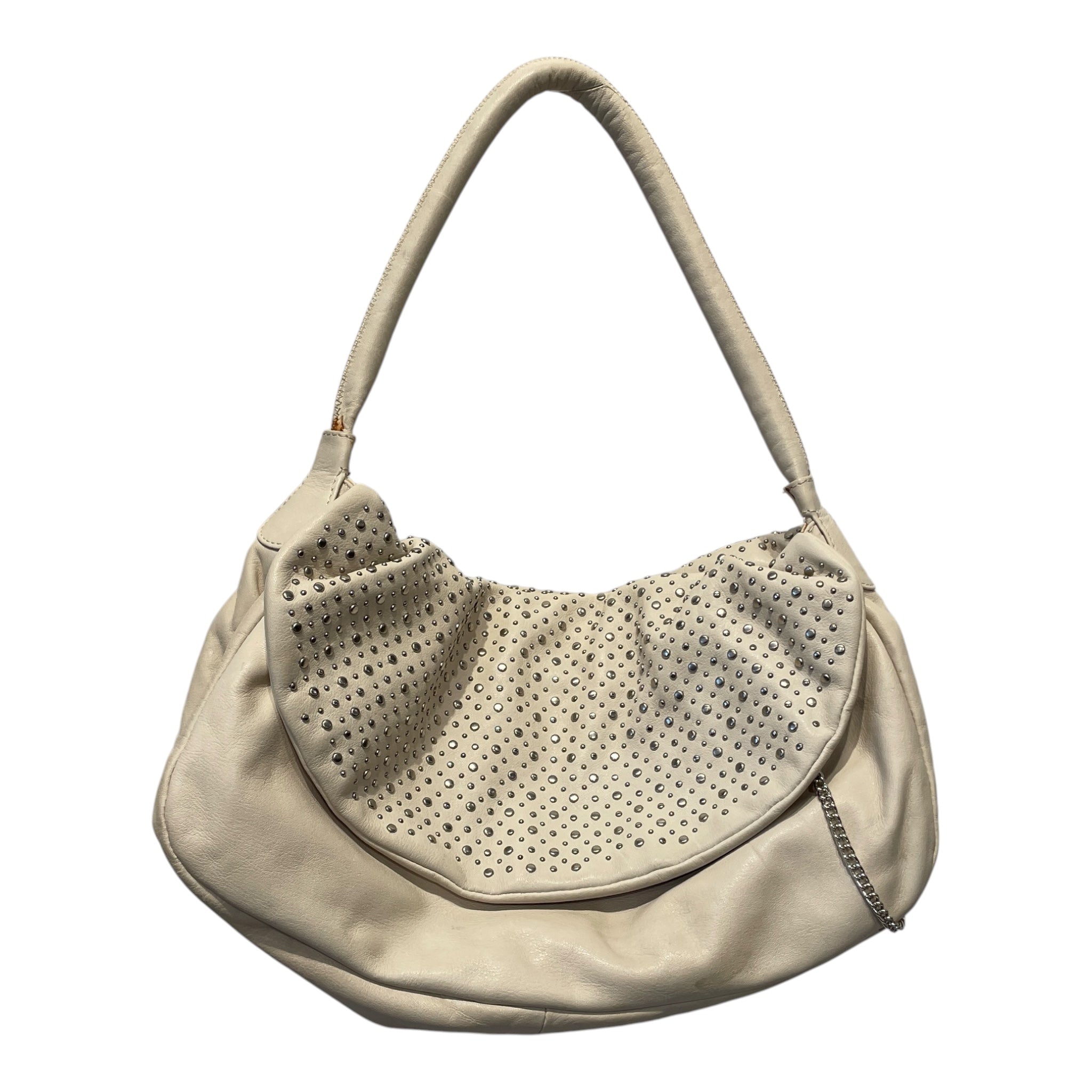 SONIA RYKIEL/Hand Bag/Leather/CRM/STUDDED BAG view 1