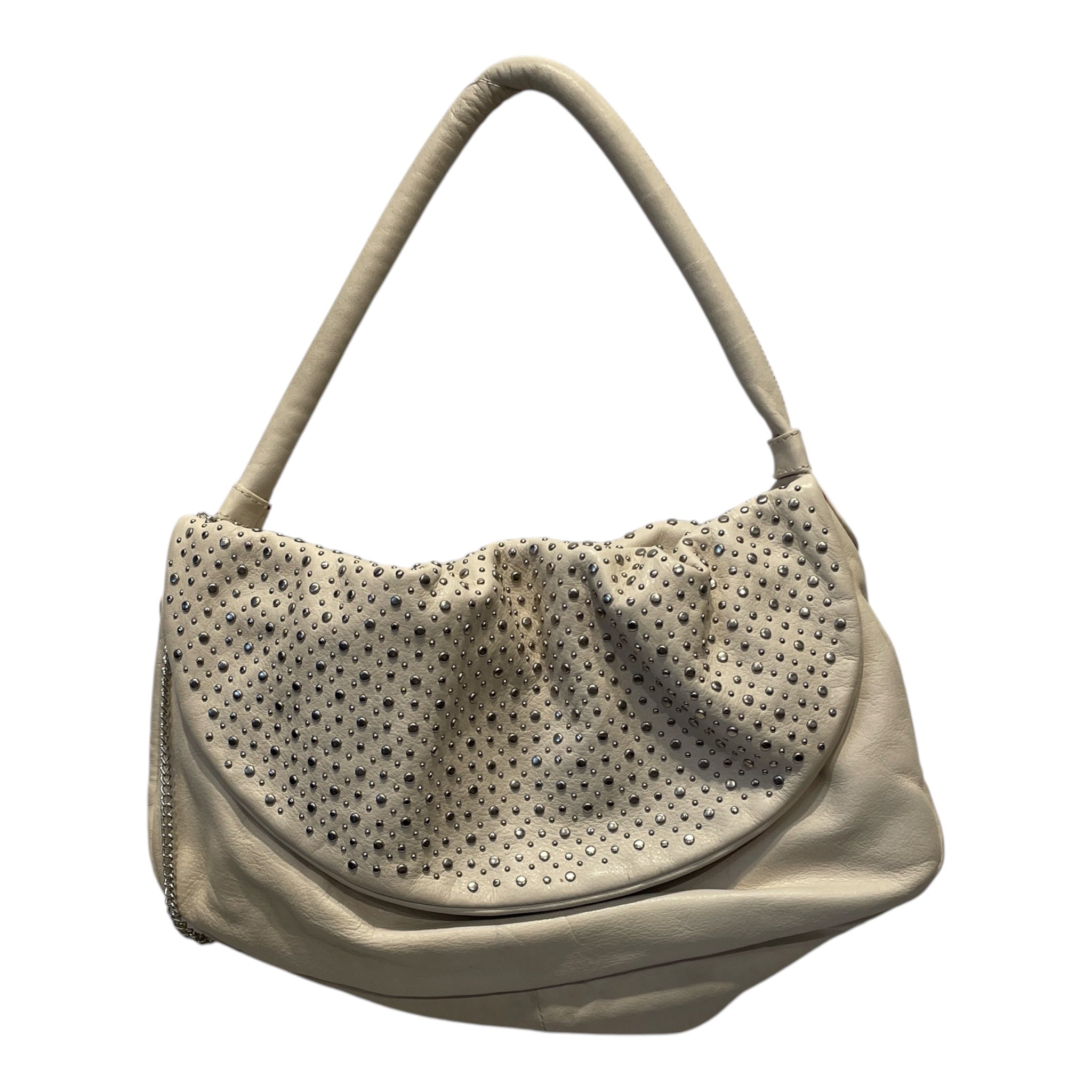 SONIA RYKIEL/Hand Bag/Leather/CRM/STUDDED BAG view 2