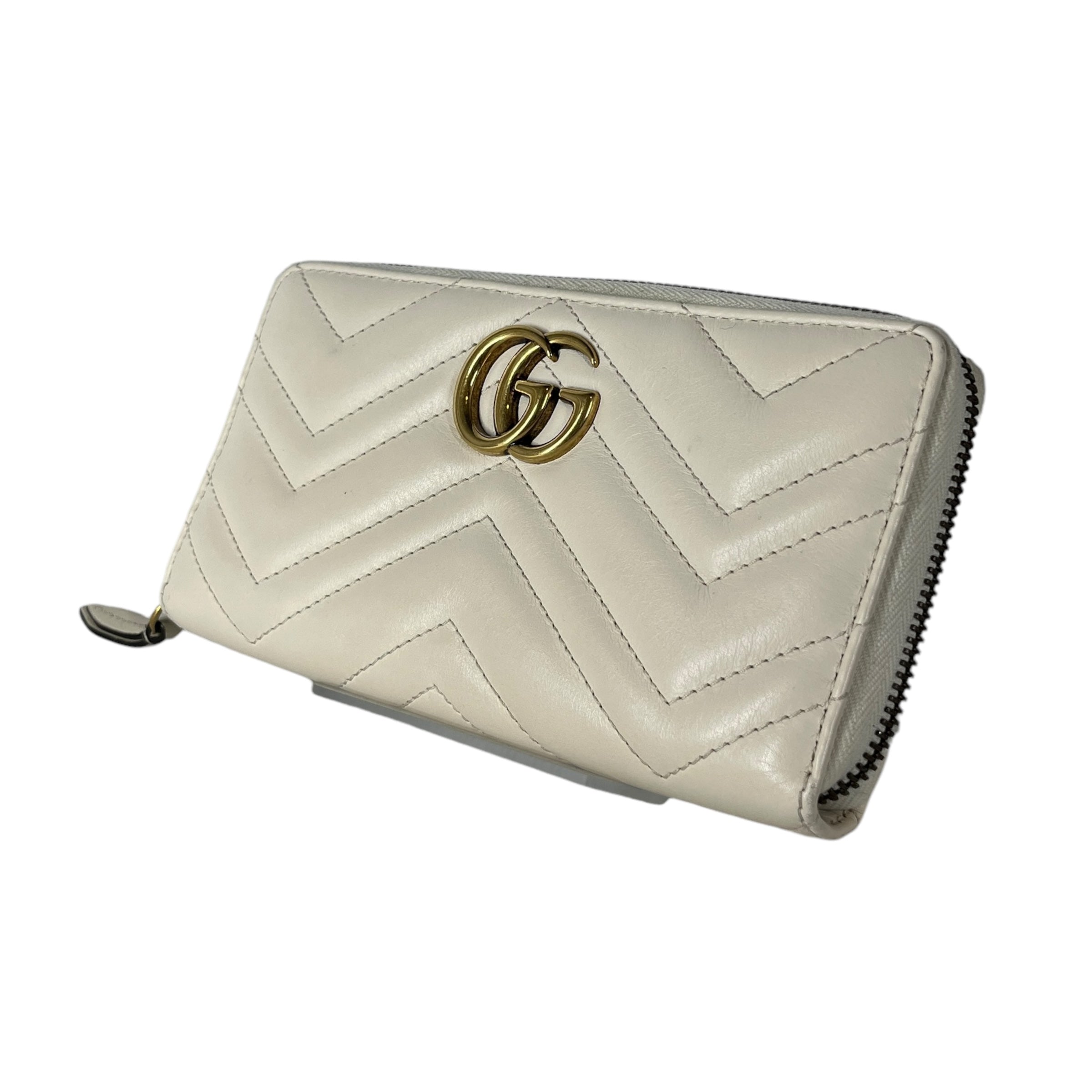 GUCCI/Long Wallet/White/Leather/443123 DRW1T 9022/443123 DRW1T 9022 view 1