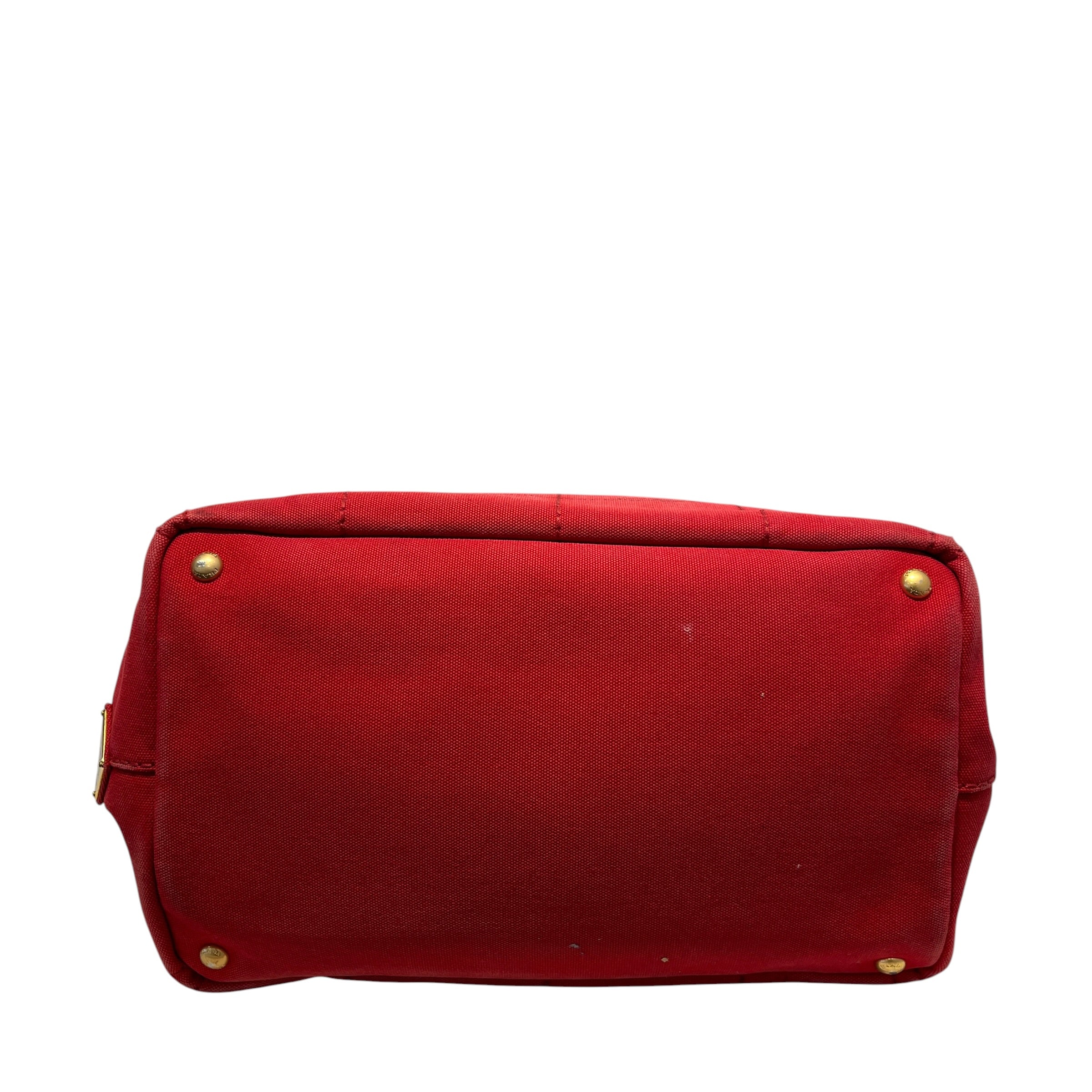 PRADA/Hand Bag/Cotton/RED/ view 3