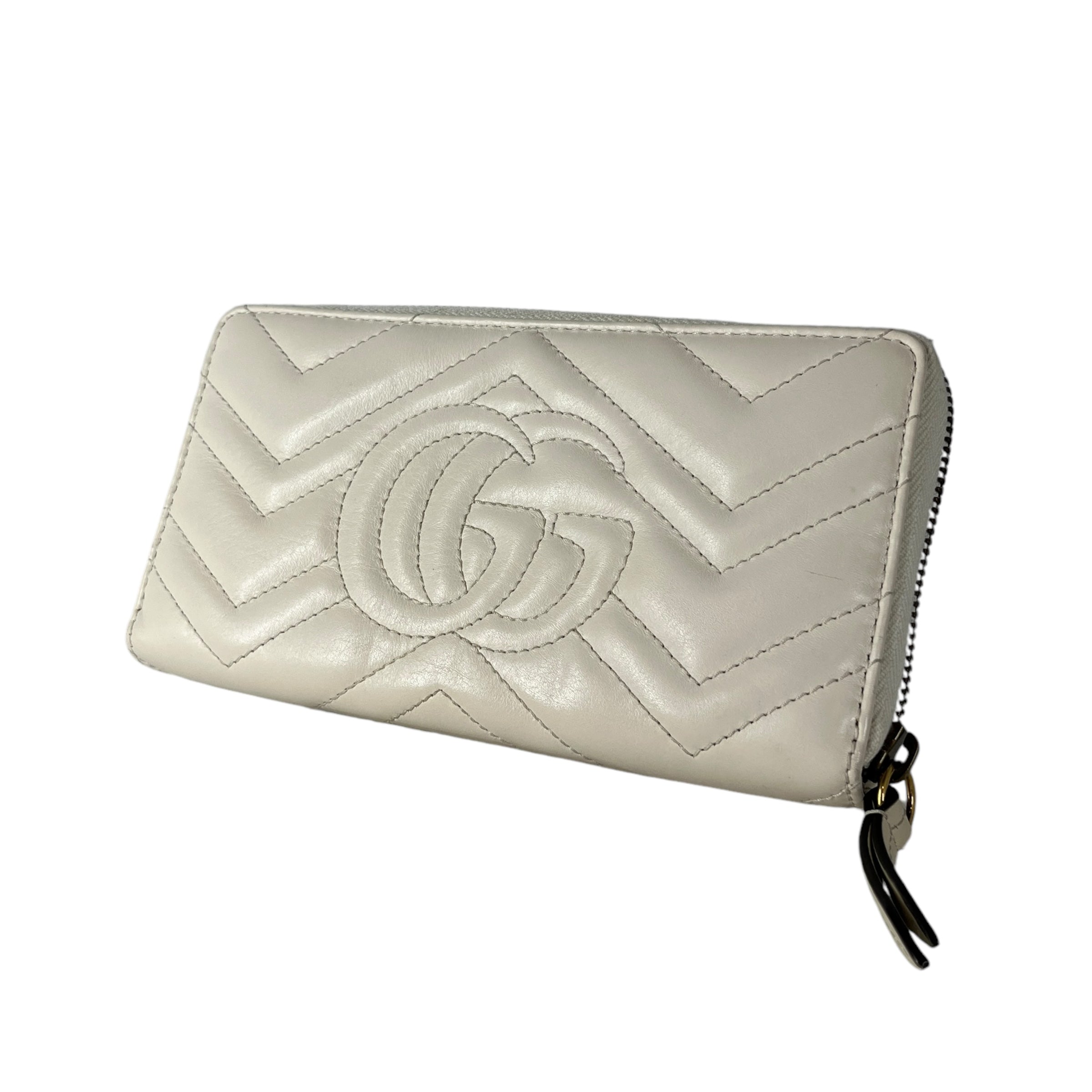 GUCCI/Long Wallet/White/Leather/443123 DRW1T 9022/443123 DRW1T 9022 view 2