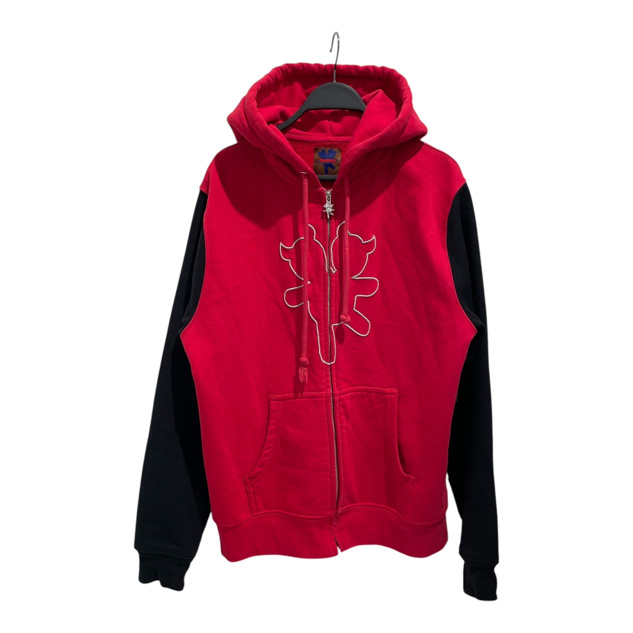 Heaven By Marc Jacobs/Zip Up Hoodie/L/Cotton/RED/double headed hoodie view 1