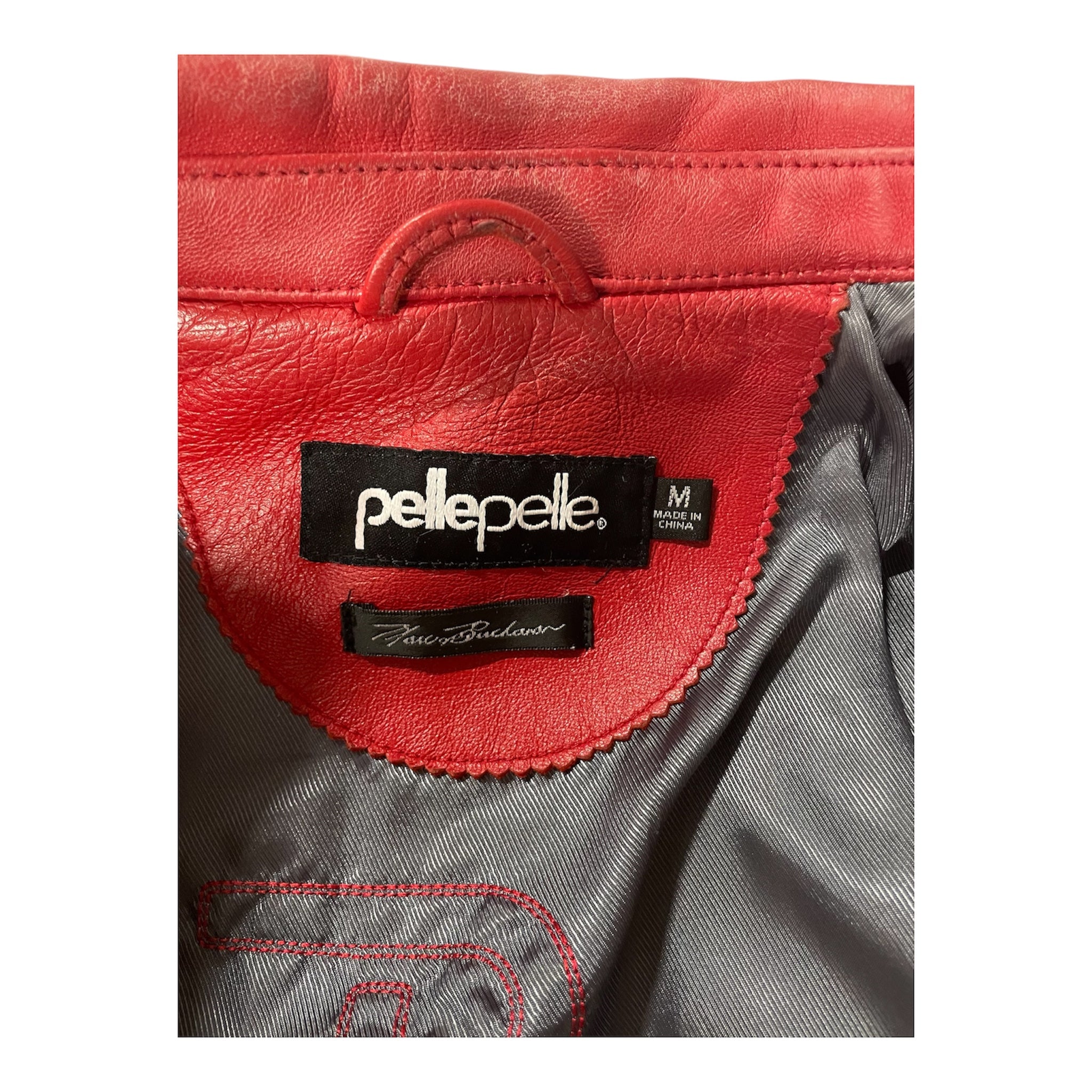 Pelle Pelle/Leather Jkt/M/Leather/RED/50 YEARS OF HIP HOP view 3