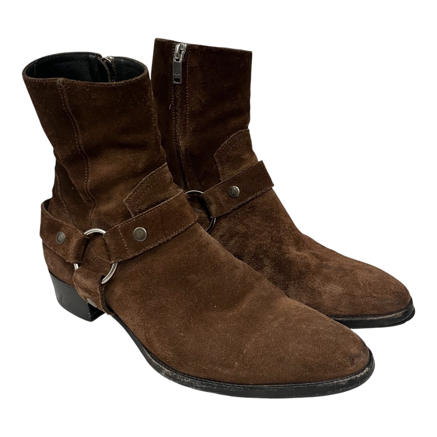 YVES SAINT LAURENT/Boots/EU 39.5/Suede/BRW/Wyatts view 1