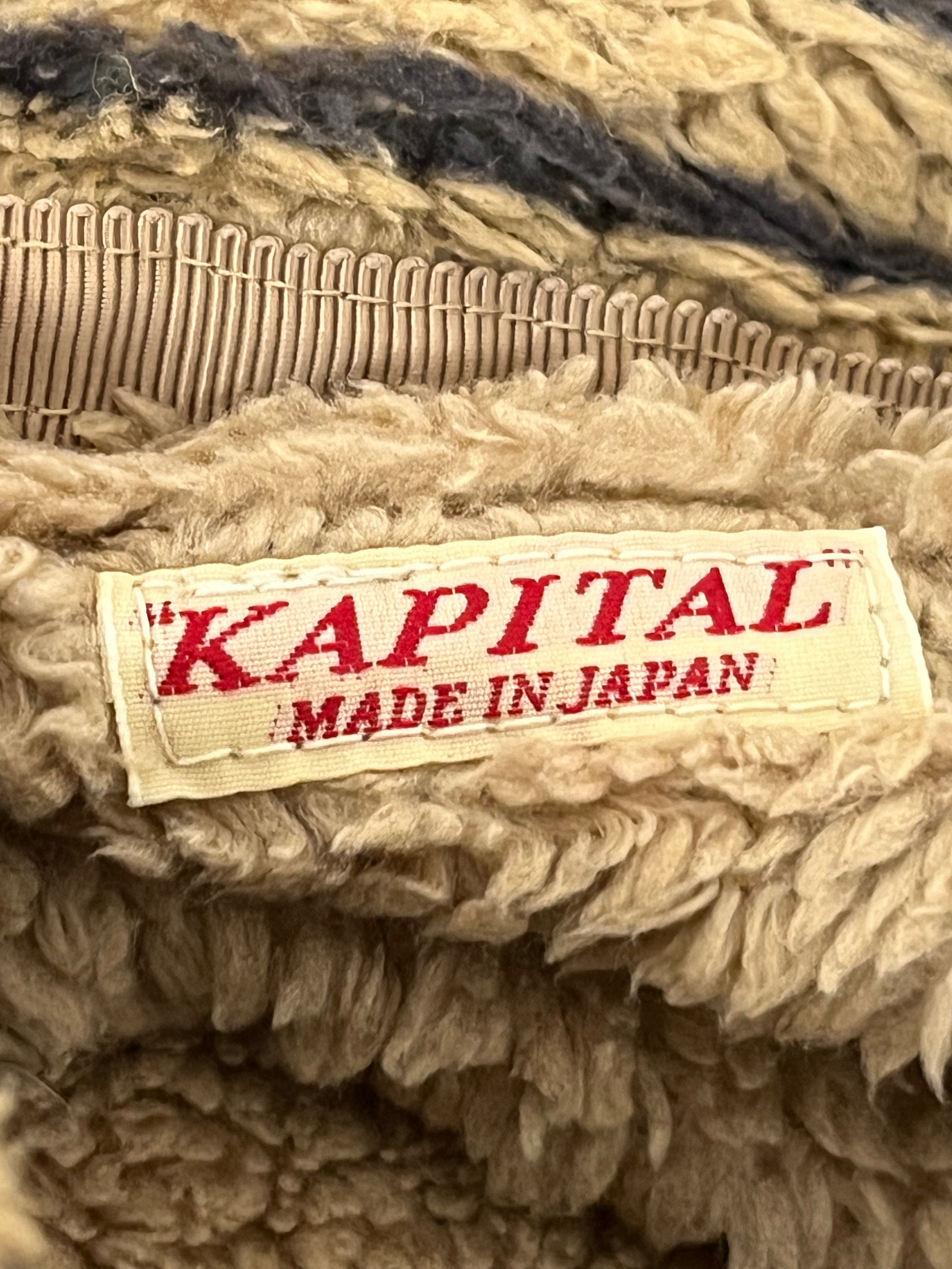 KAPITAL/Jacket/M/Polyester/BEG/All Over Print/K2211LC133 fork domino zip up view 3