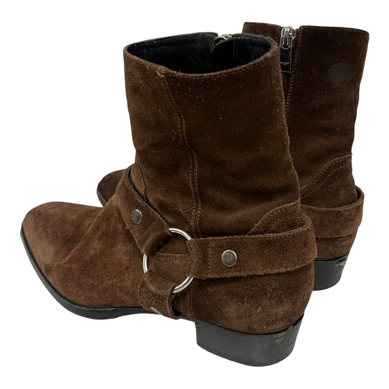 YVES SAINT LAURENT/Boots/EU 39.5/Suede/BRW/Wyatts view 2