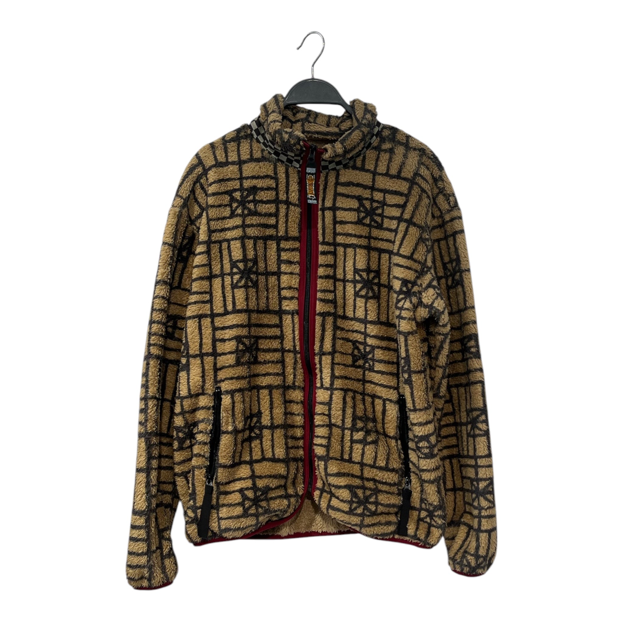 KAPITAL/Jacket/M/Polyester/BEG/All Over Print/K2211LC133 fork domino zip up view 1