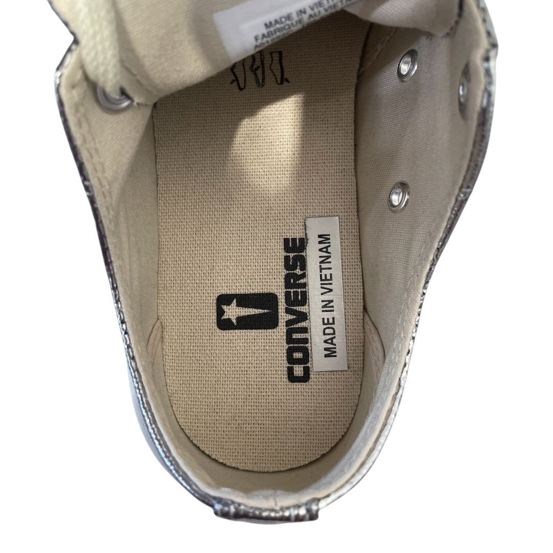 RICK OWENS DRKSHDW/CONVERSE/Low-Sneakers/US 7/Cotton/SLV/turbodrk view 3