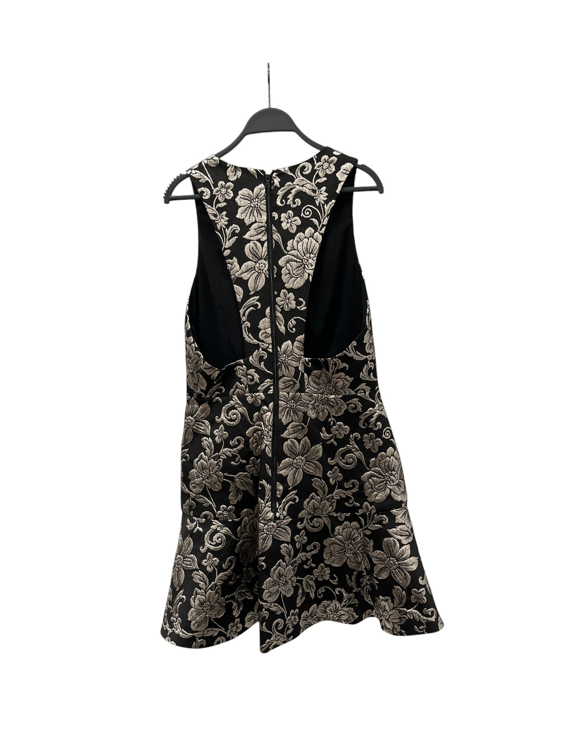 alice+olivia/Dress/12/Glitter/Polyester/BLK/Glitter Floral Print view 2