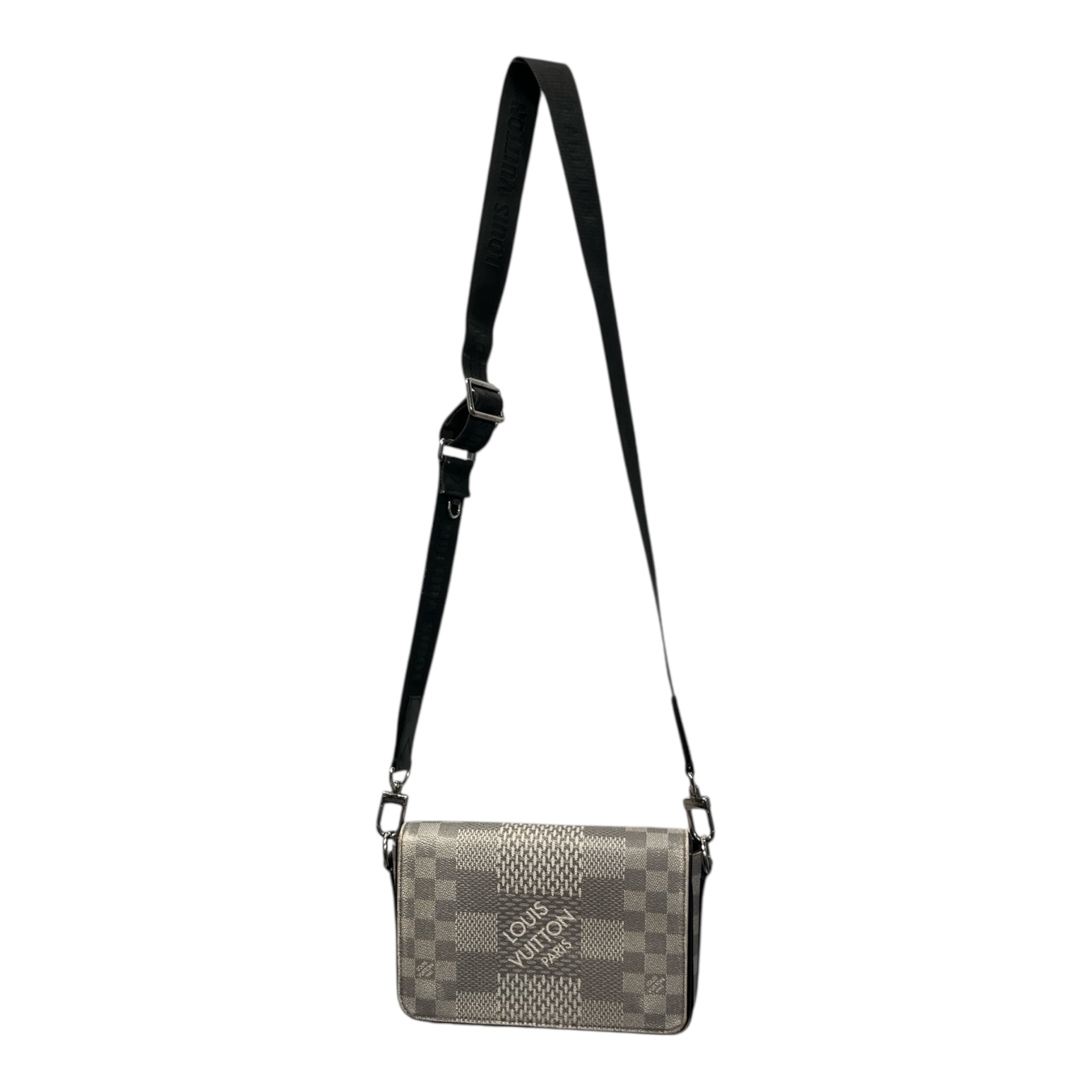 LOUIS VUITTON/Cross Body Bag/Monogram/Leather/GRY/DAMIER GRAPHITE MESSANGER view 1