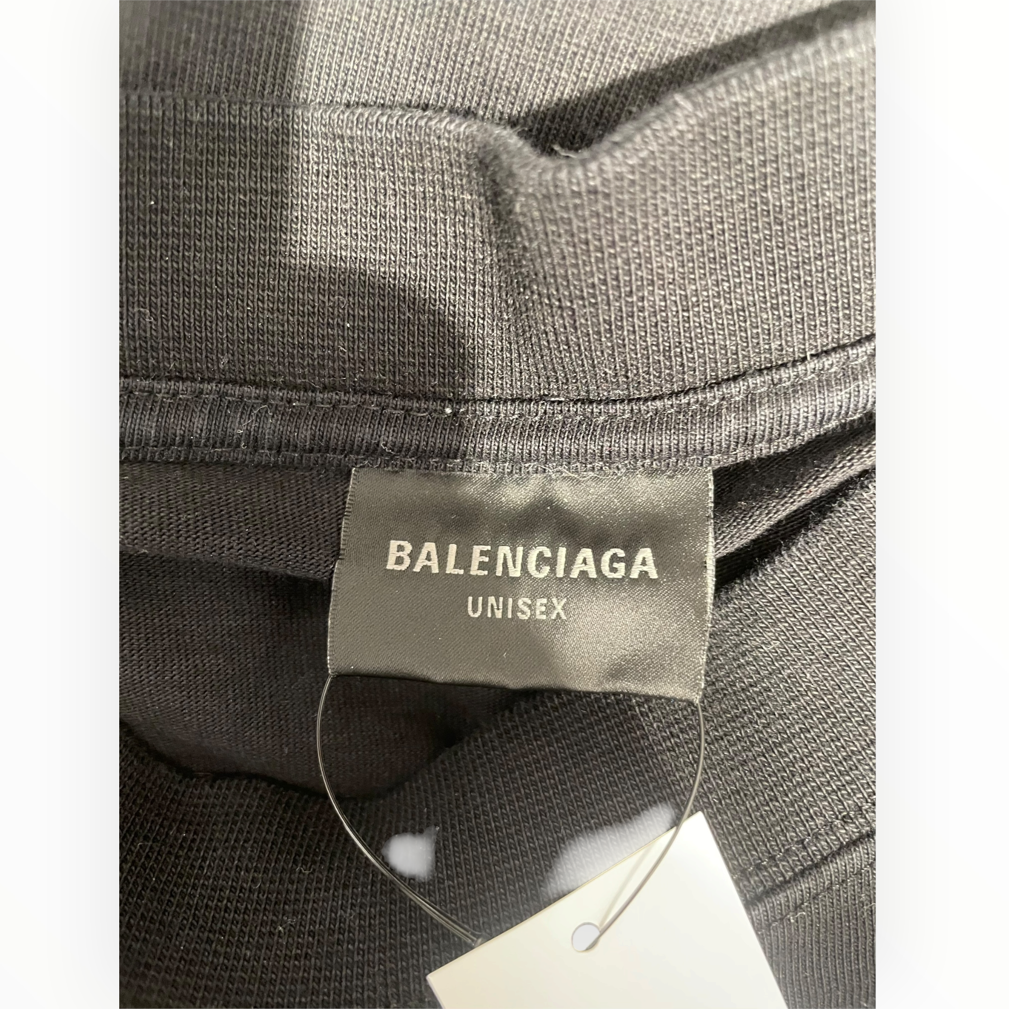 BALENCIAGA/T-Shirt/1/Cotton/BLK/XL FAUX STICKER view 3