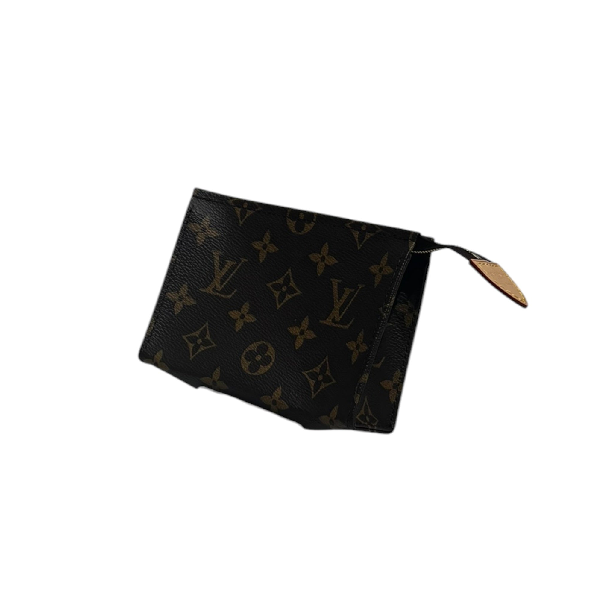 LOUIS VUITTON/Accessories/Monogram/Leather/BRW/L's/Zip Pouch view 1