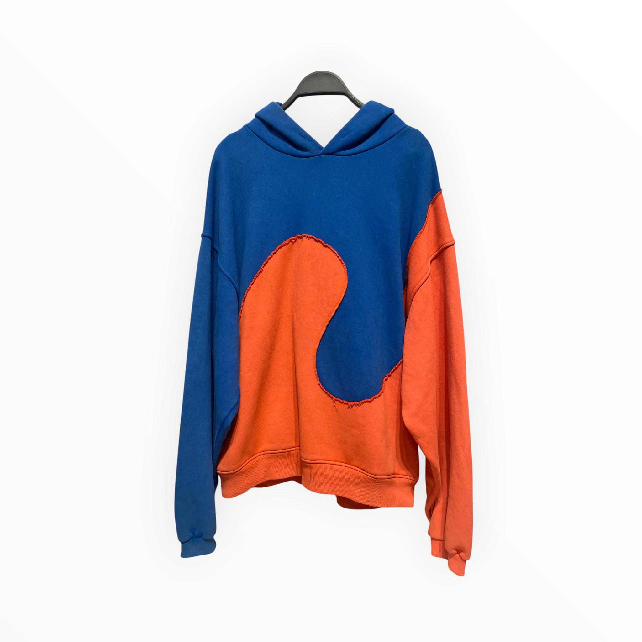 ERL/Hoodie/L/Cotton/BLU/blue and orange wavy view 1