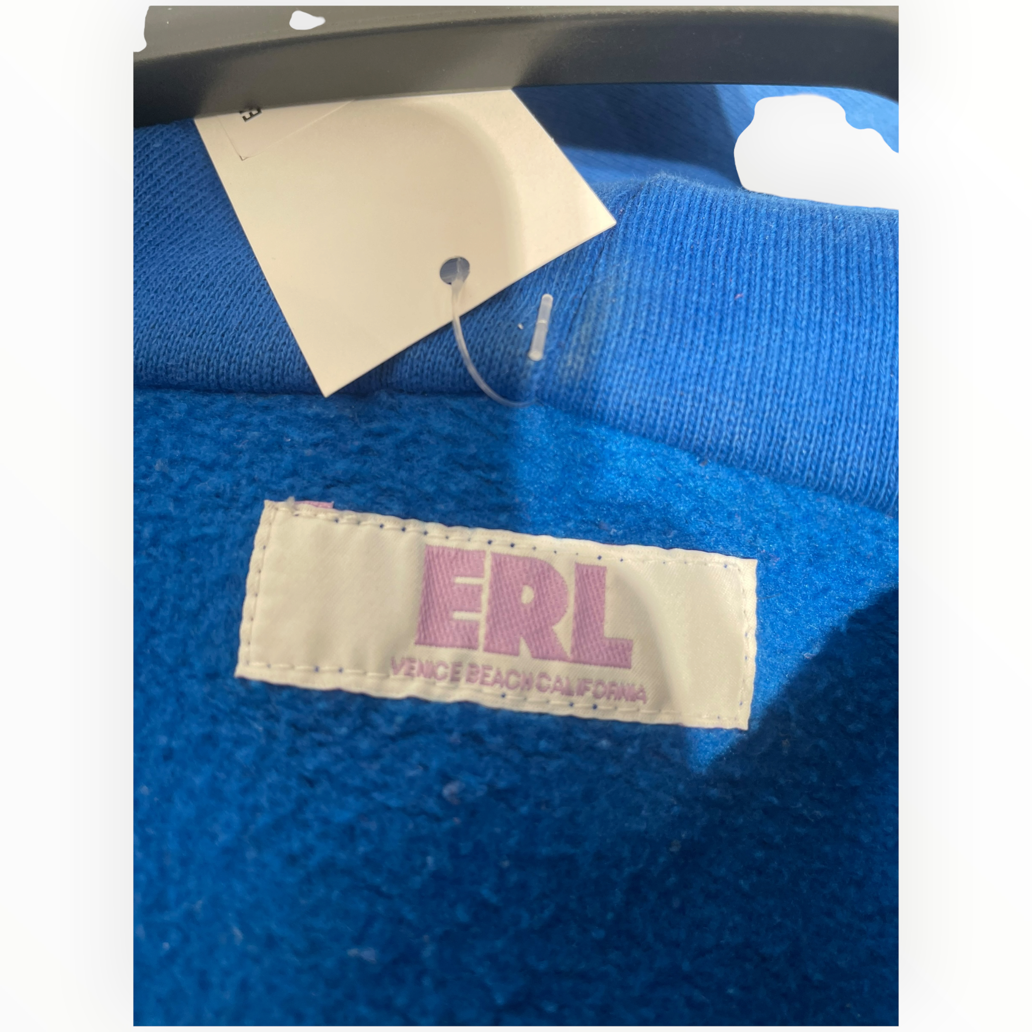 ERL/Hoodie/L/Cotton/BLU/blue and orange wavy view 3