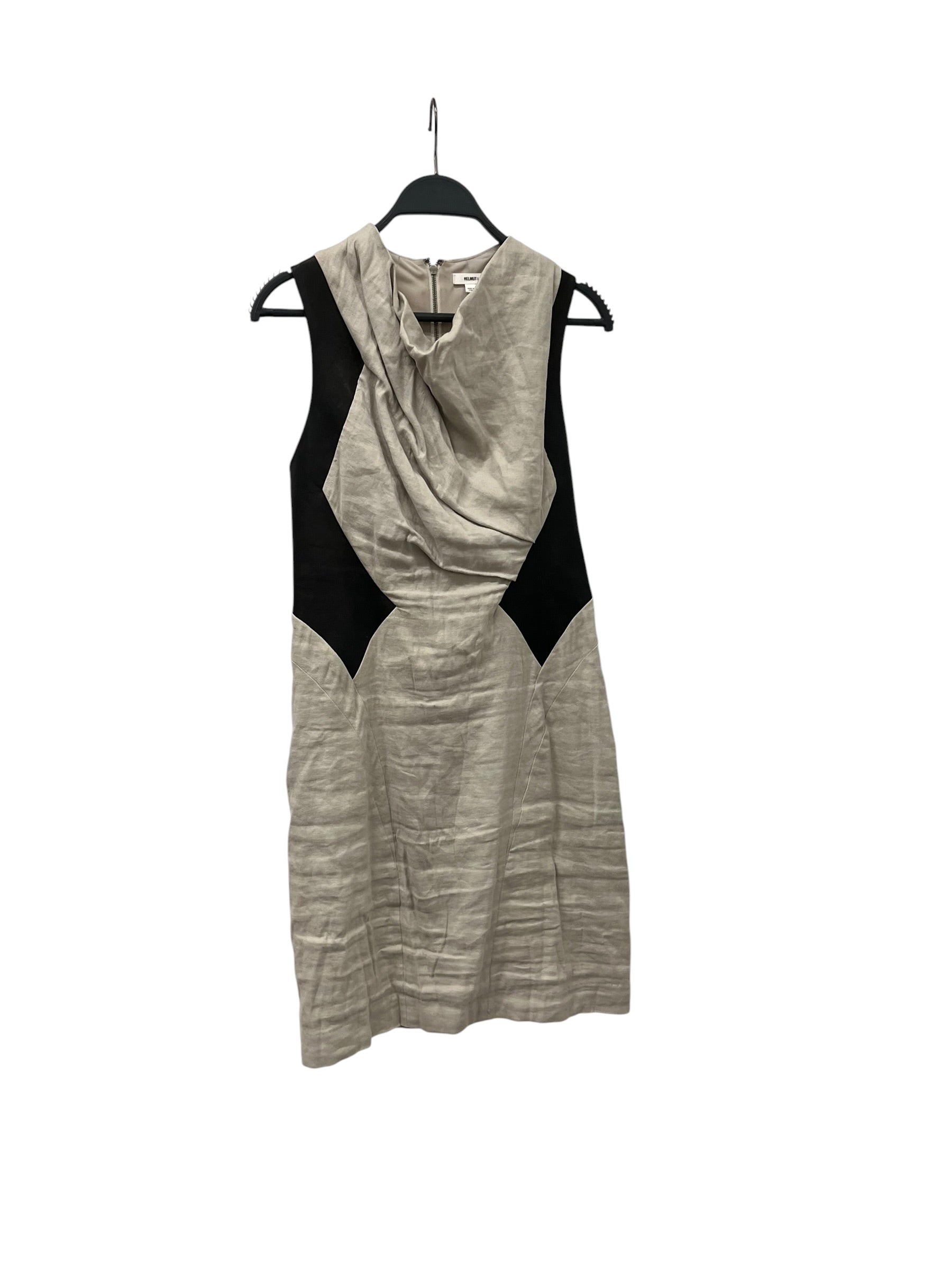 Helmut Lang/Dress/2/Cotton/CRM/SLEEVELESS/LTHR ARM DETAILS view 1