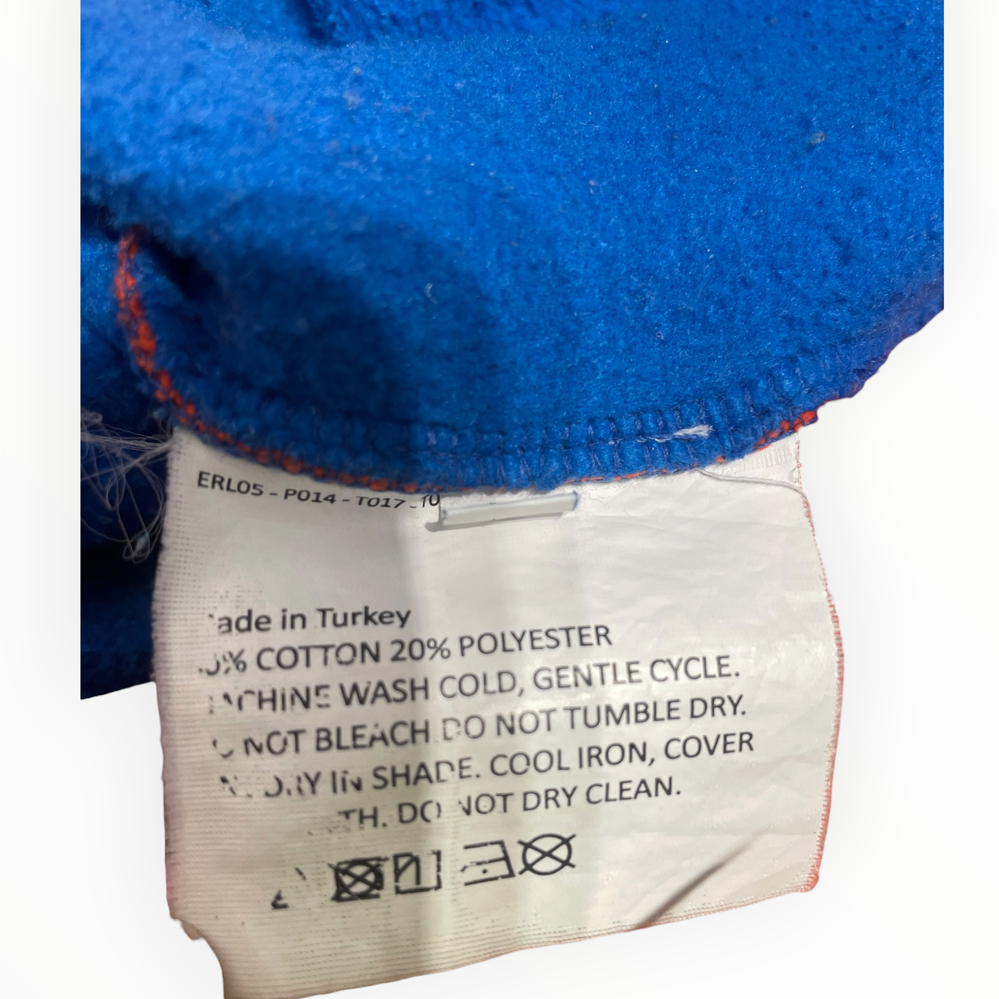 ERL/Hoodie/L/Cotton/BLU/blue and orange wavy view 4