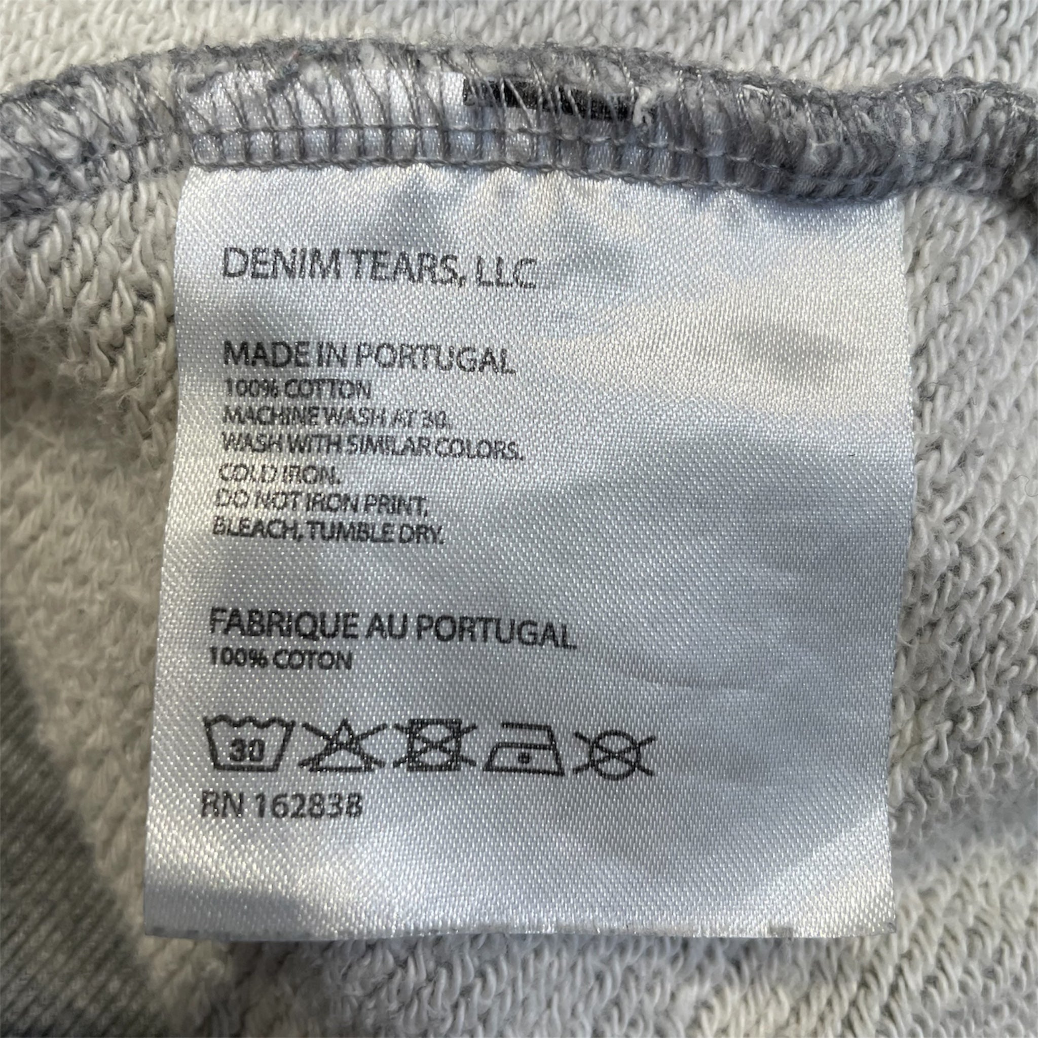 DENIM TEARS/Sweatshirt/M/Cotton/GRY/ view 4