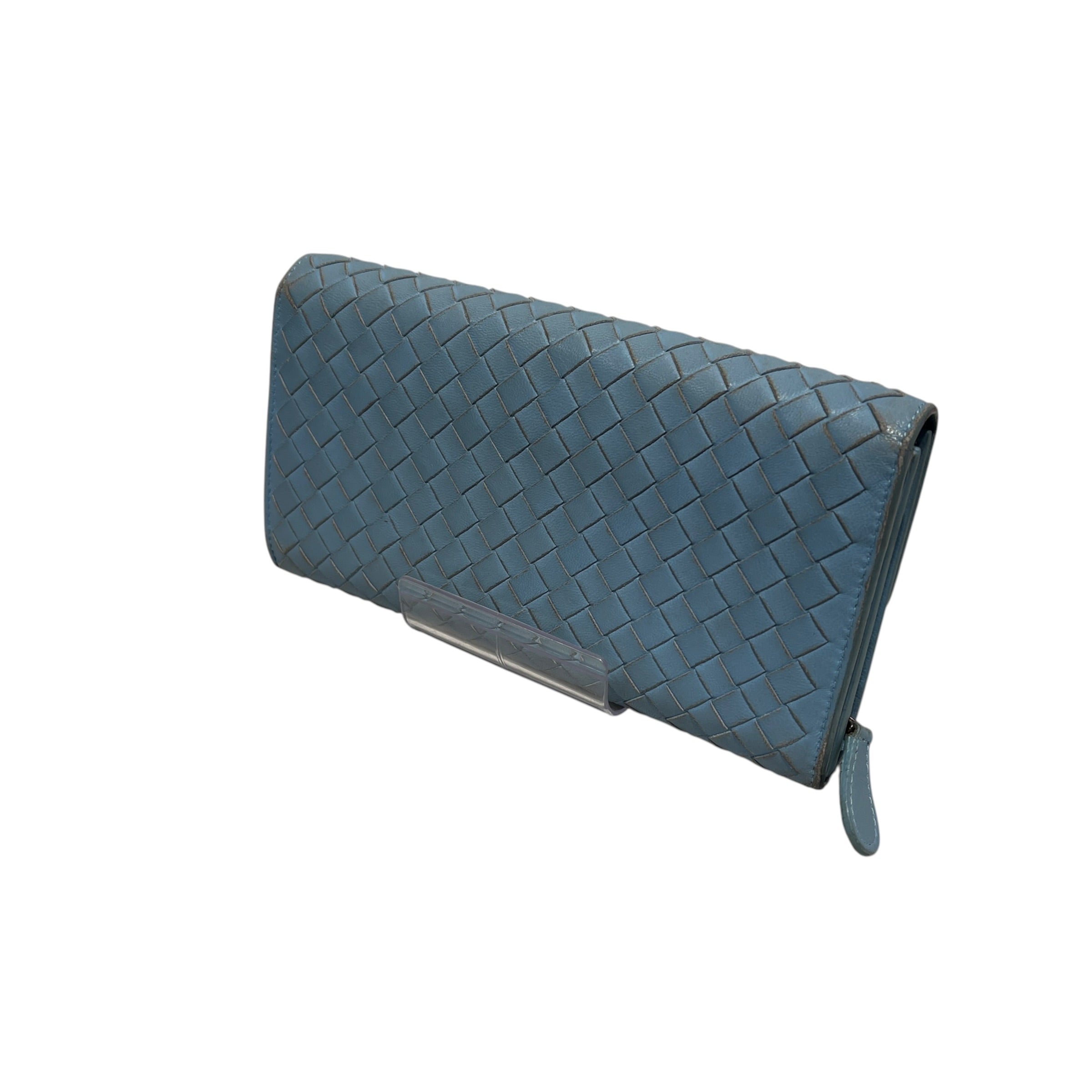 BOTTEGA VENETA/Long Wallet/Leather/BLU/L's/light blue long wallet view 2